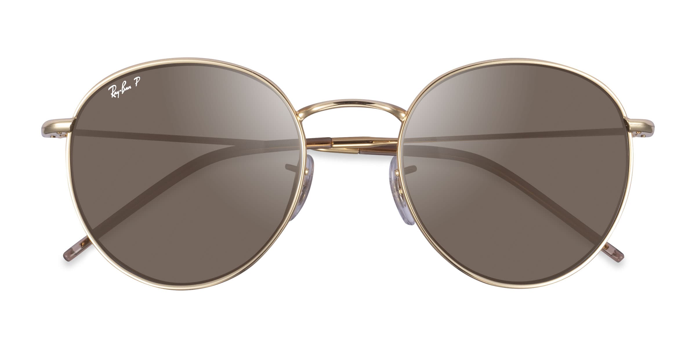 Ray-Ban Round Reverse - Round Gold Frame Prescription Sunglasses