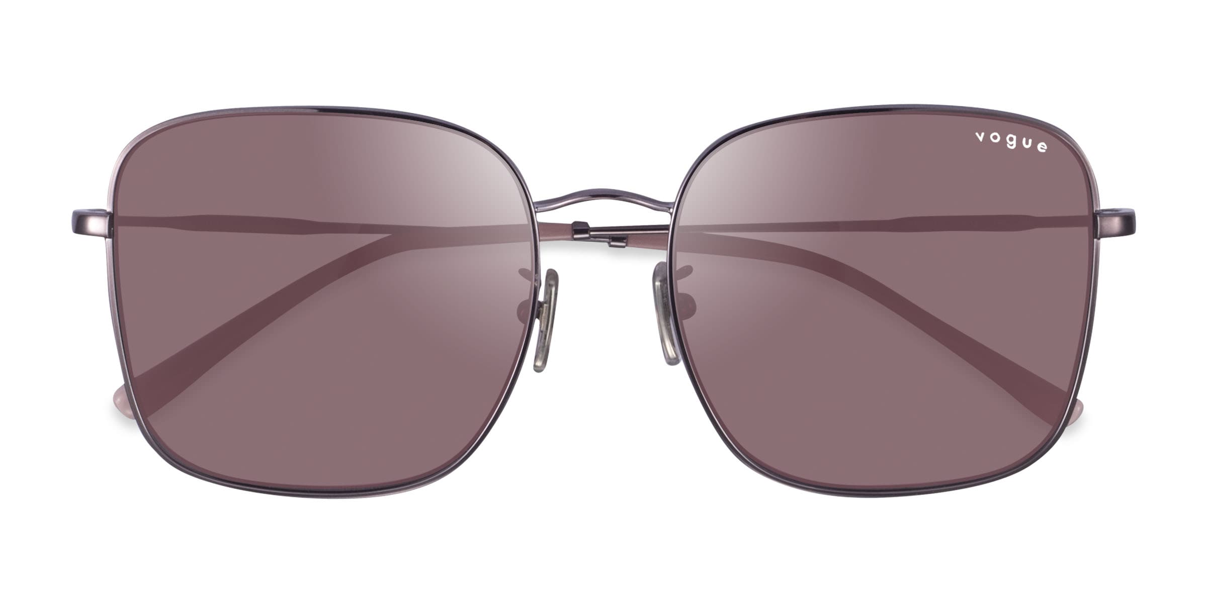 Vogue Eyewear VO4327SD - Square Purple Frame Sunglasses For Women