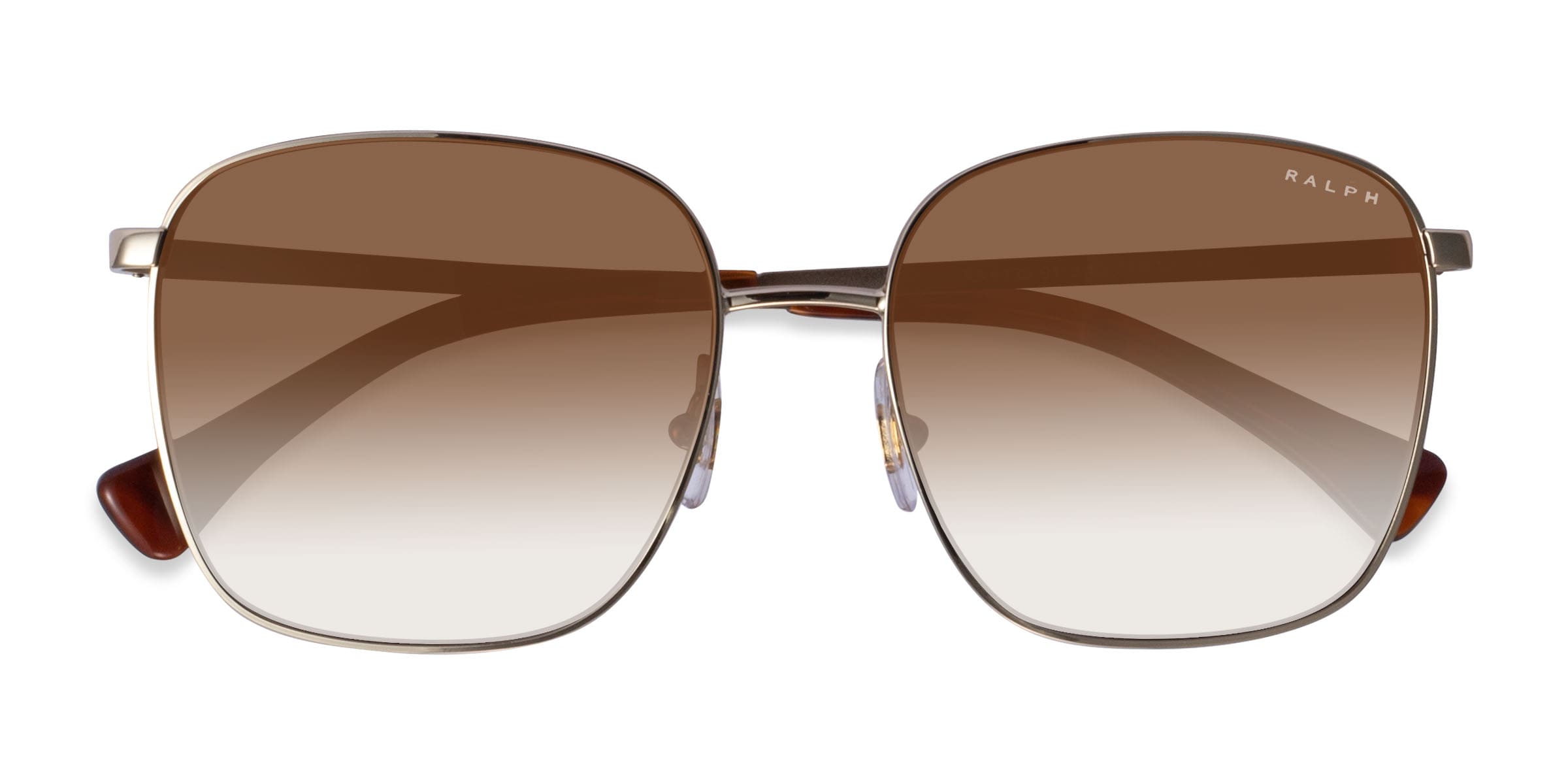 Ralph RA4136 - Square Pale Gold Frame Prescription Sunglasses