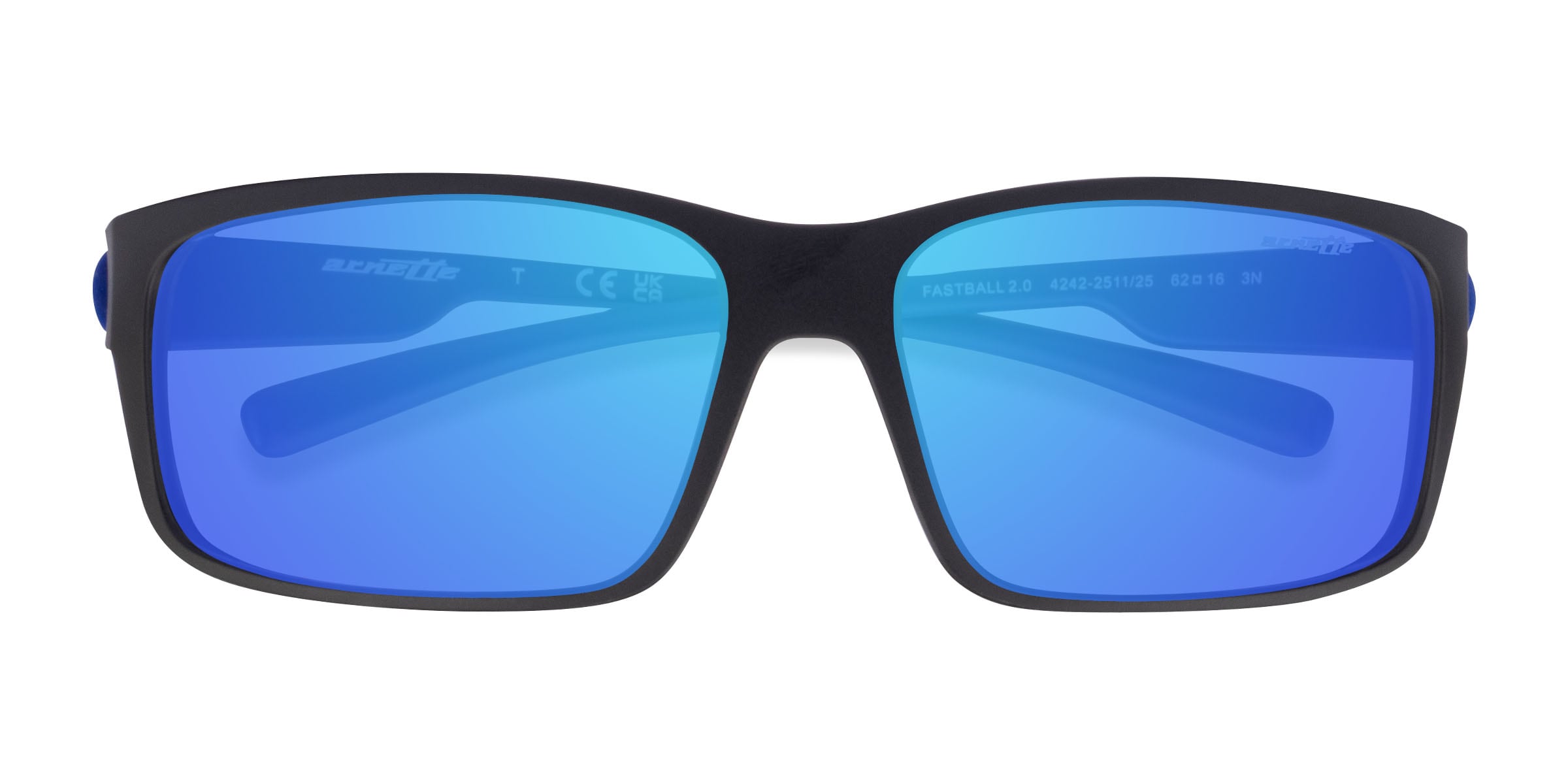 ARNETTE Fastball 2.0 - Rectangle Matte Black Frame Prescription Sunglasses