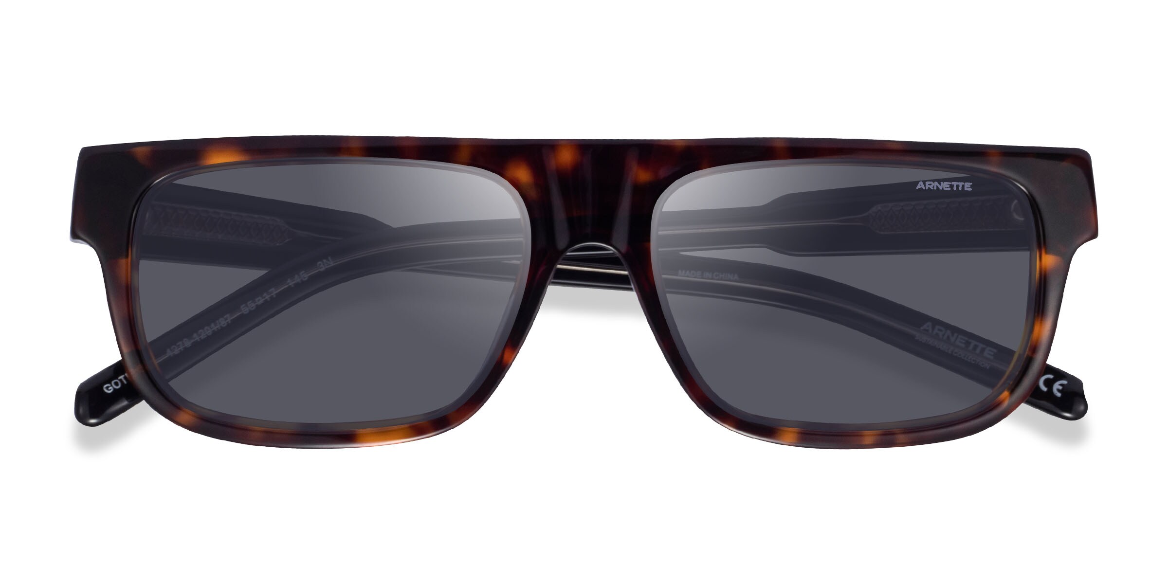 ARNETTE Gothboy - Rectangle Tortoise Frame Prescription Sunglasses