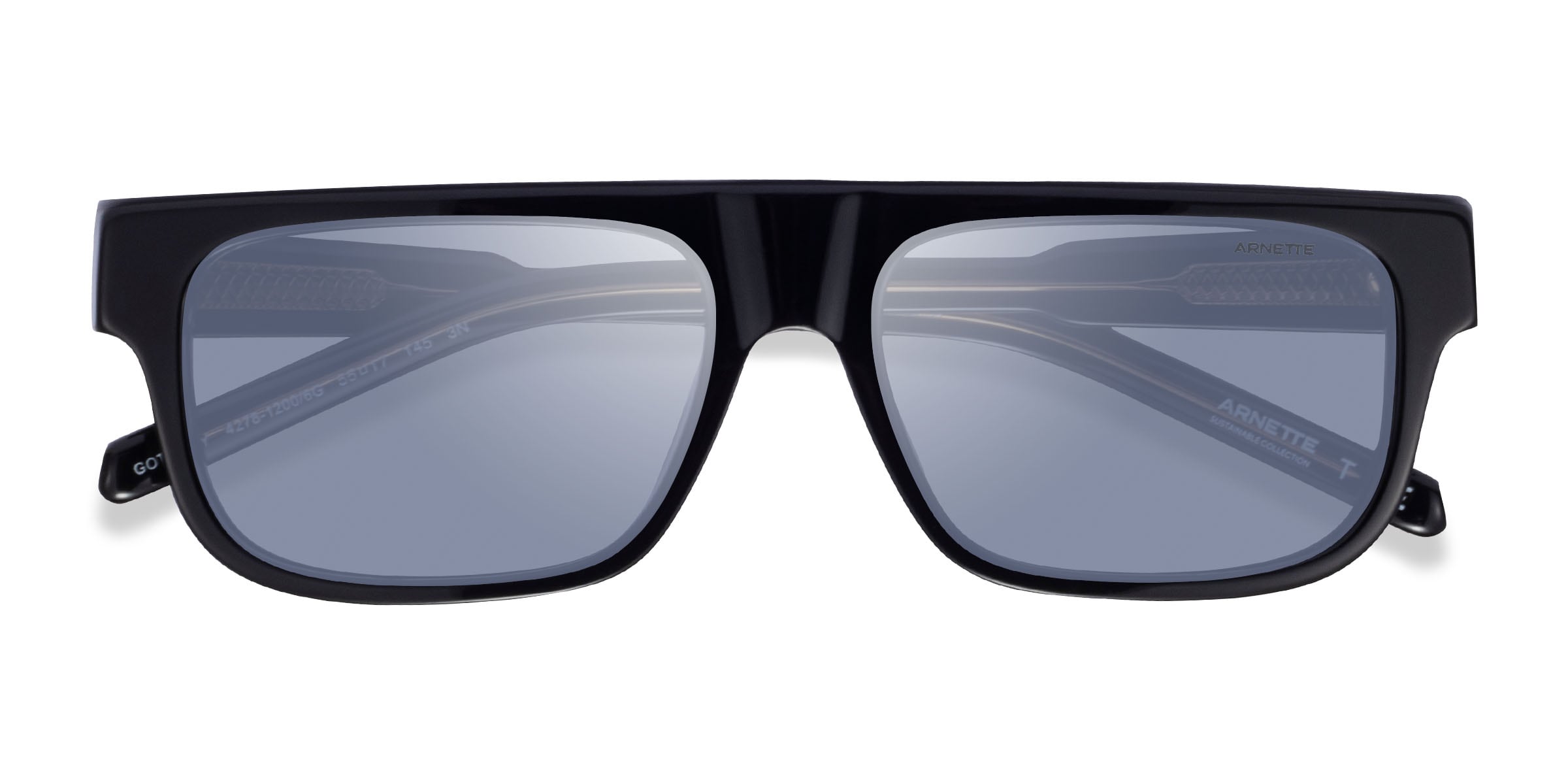 ARNETTE Gothboy - Rectangle Black Frame Prescription Sunglasses