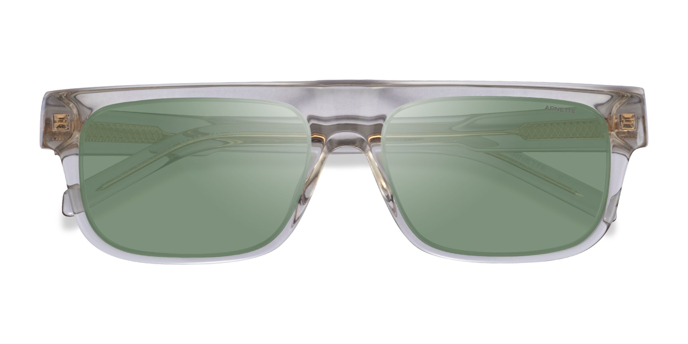ARNETTE Gothboy - Rectangle Gray Transparent Frame Prescription Sunglasses