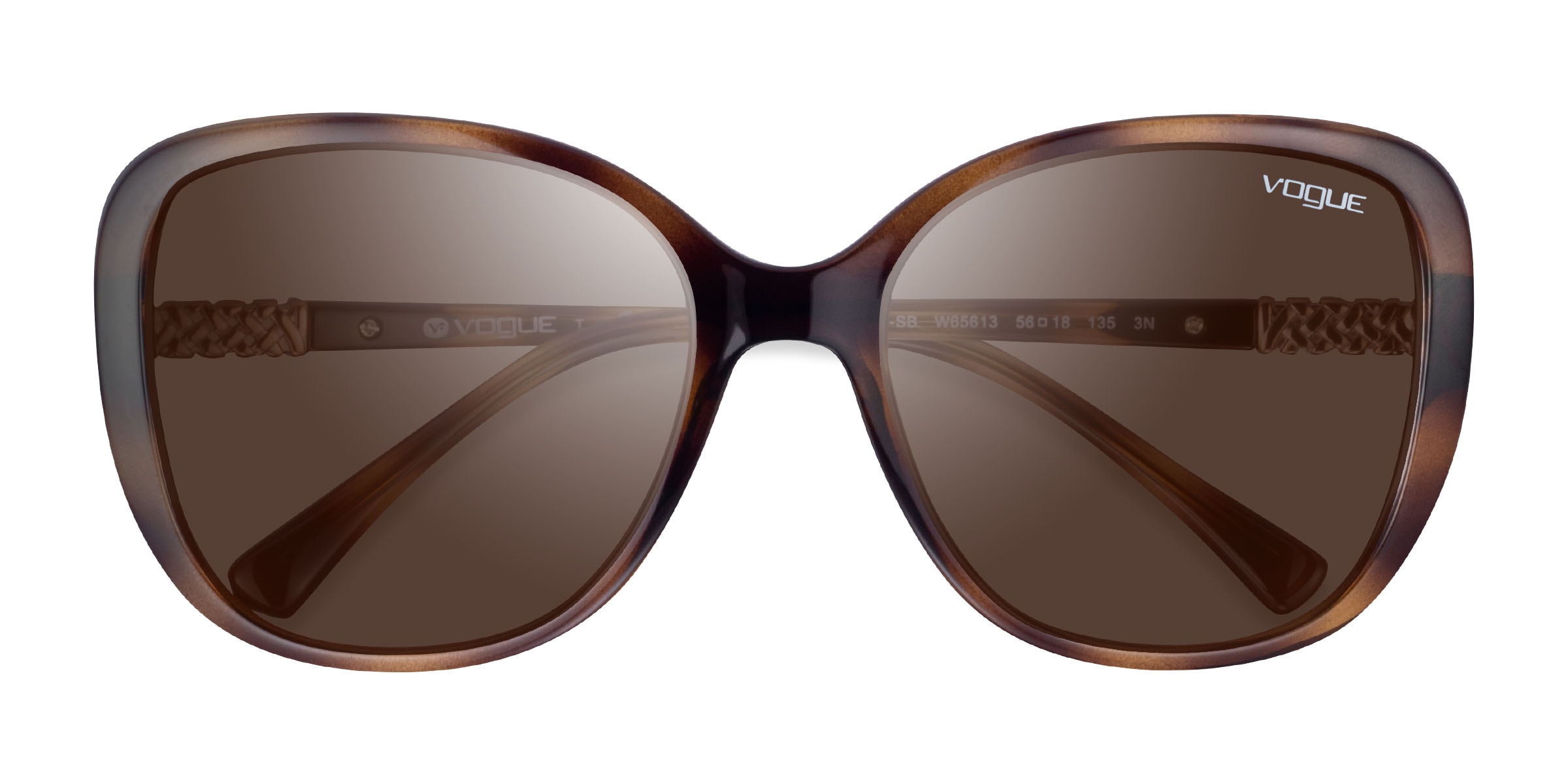 Vogue Eyewear VO5154SB - Square Dark Tortoise Frame Sunglasses For Women