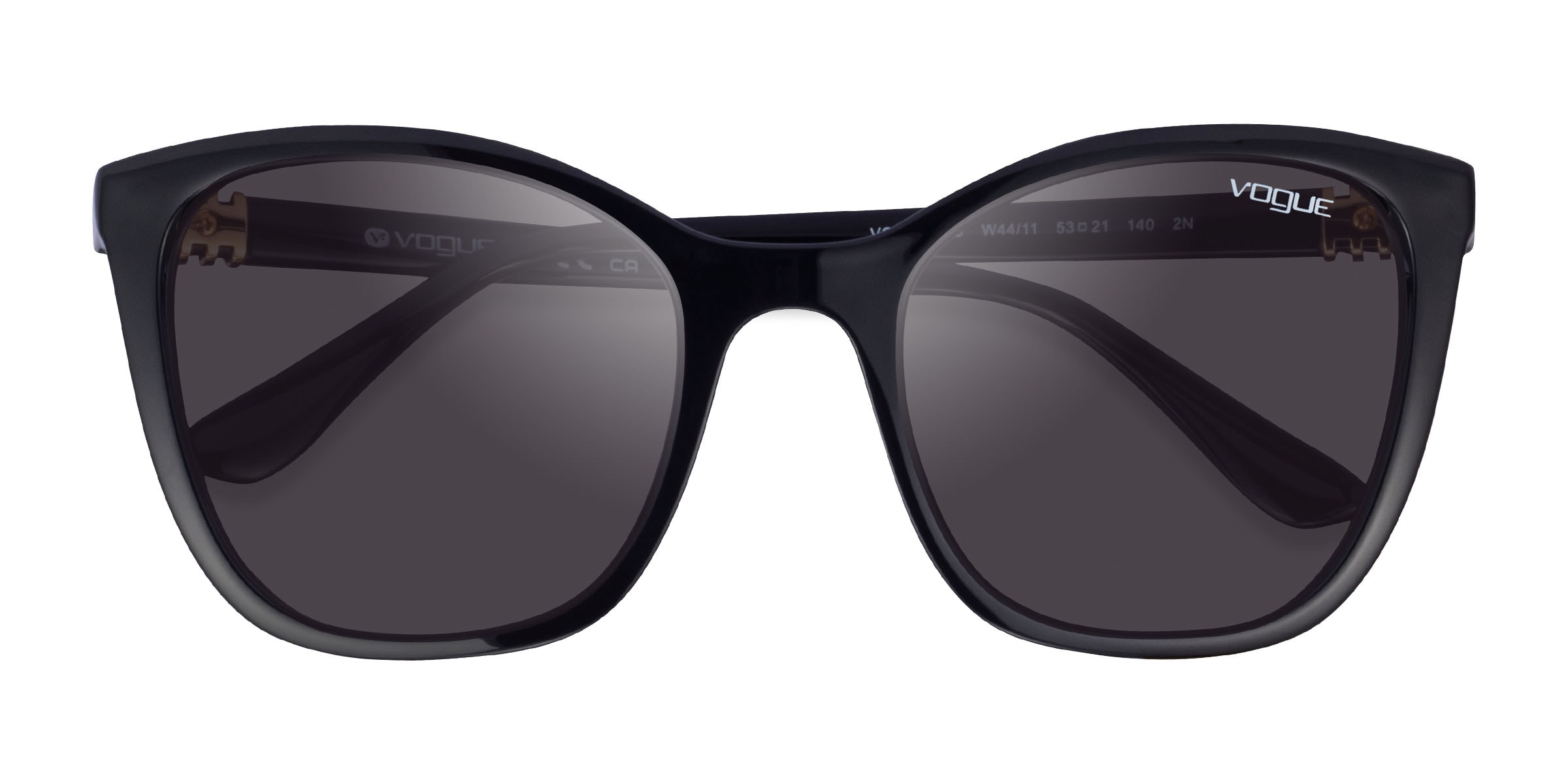 Vogue Eyewear VO5243SB - Cat Eye Black Frame Sunglasses For Women