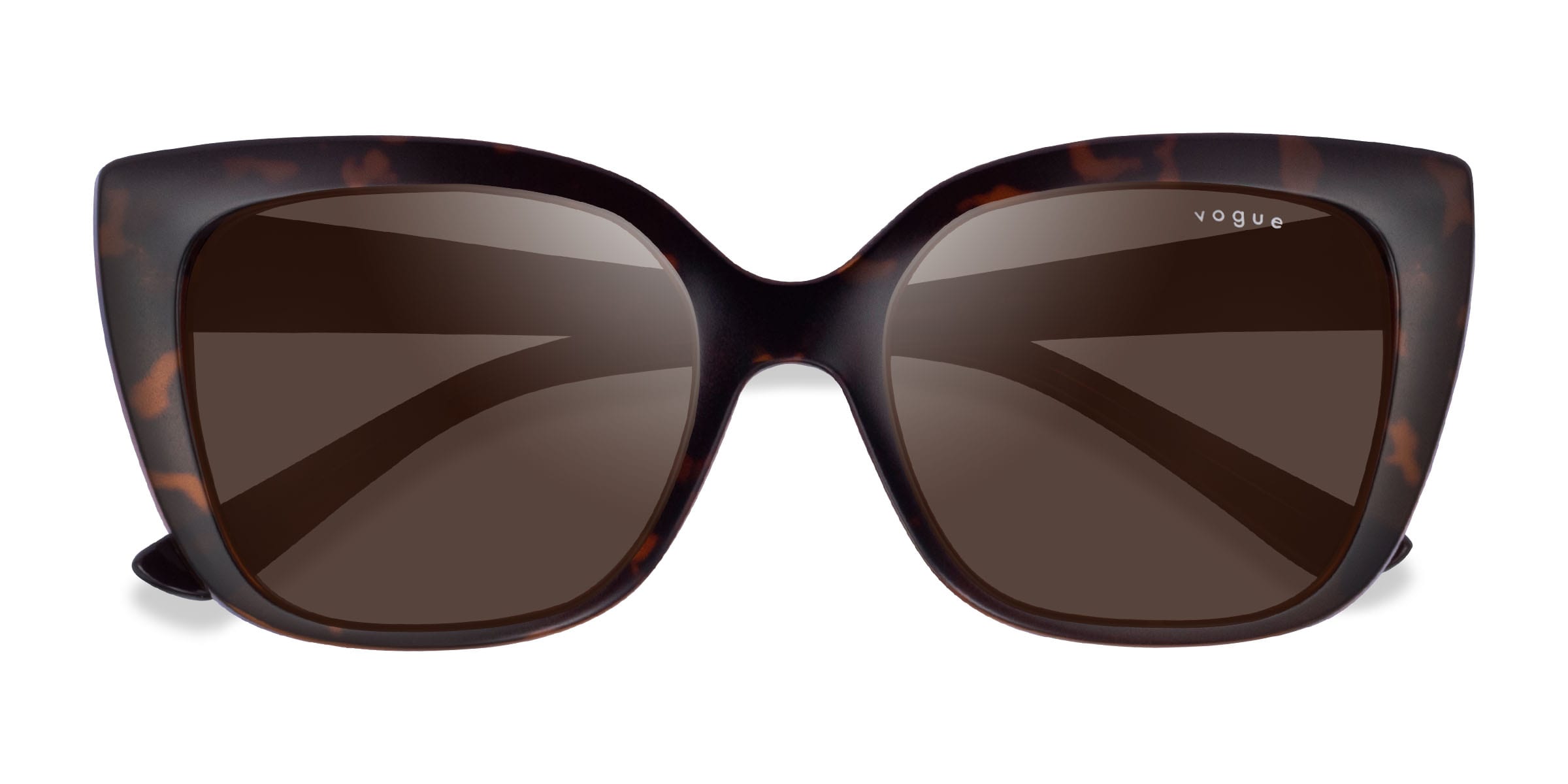Vogue Eyewear VO5337S - Cat Eye Dark Tortoise Frame Sunglasses For Women