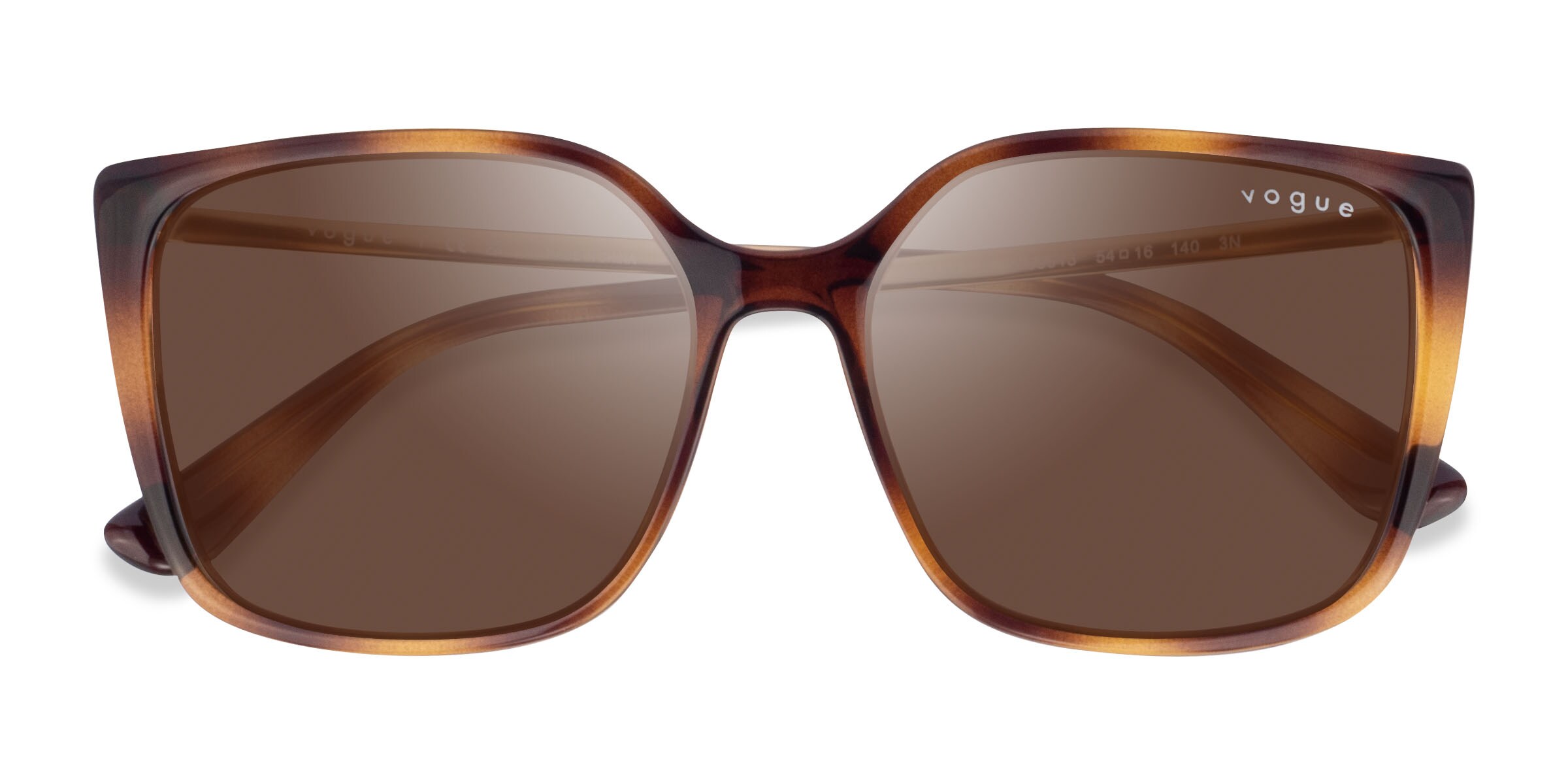 Vogue Eyewear VO5353S - Square Dark Tortoise Frame Sunglasses For Women