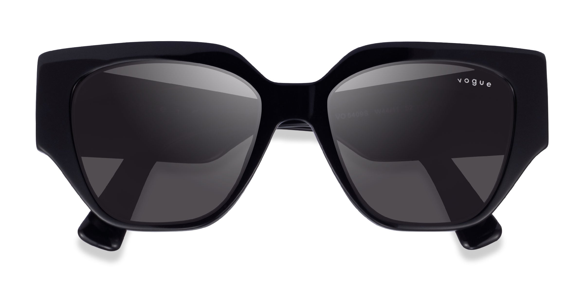 Vogue Eyewear VO5409S - Geometric Black Frame Sunglasses For Women