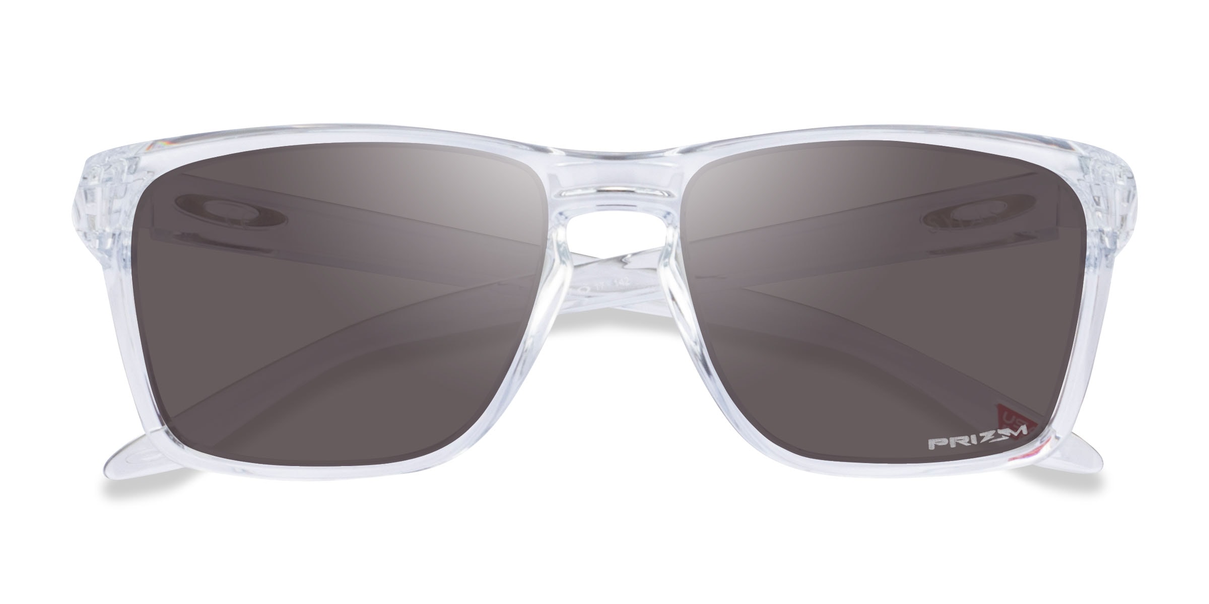 Oakley Sylas - Rectangle Polished Clear Frame Prescription Sunglasses