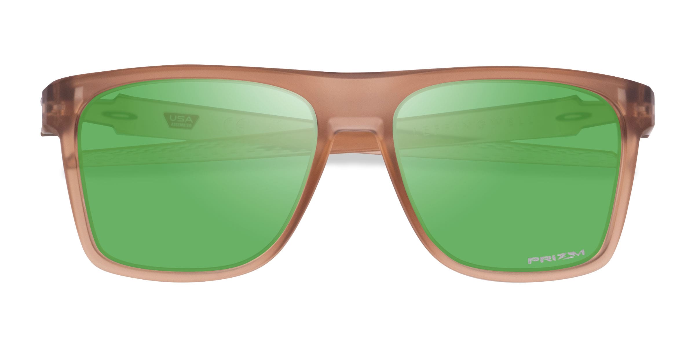 Oakley Leffingwell - Square Matte Sepia Frame Sunglasses For Men
