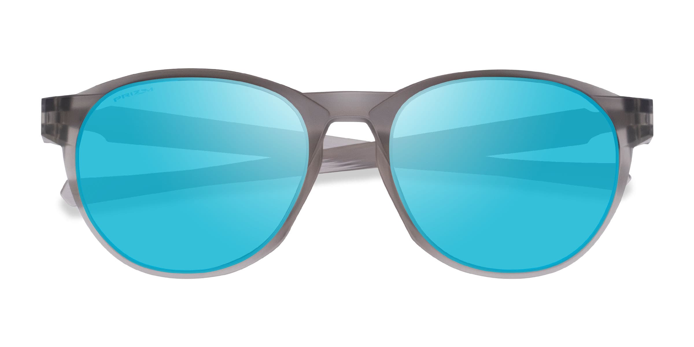 Oakley Reedmace - Round Matte Gray Ink Frame Prescription Sunglasses