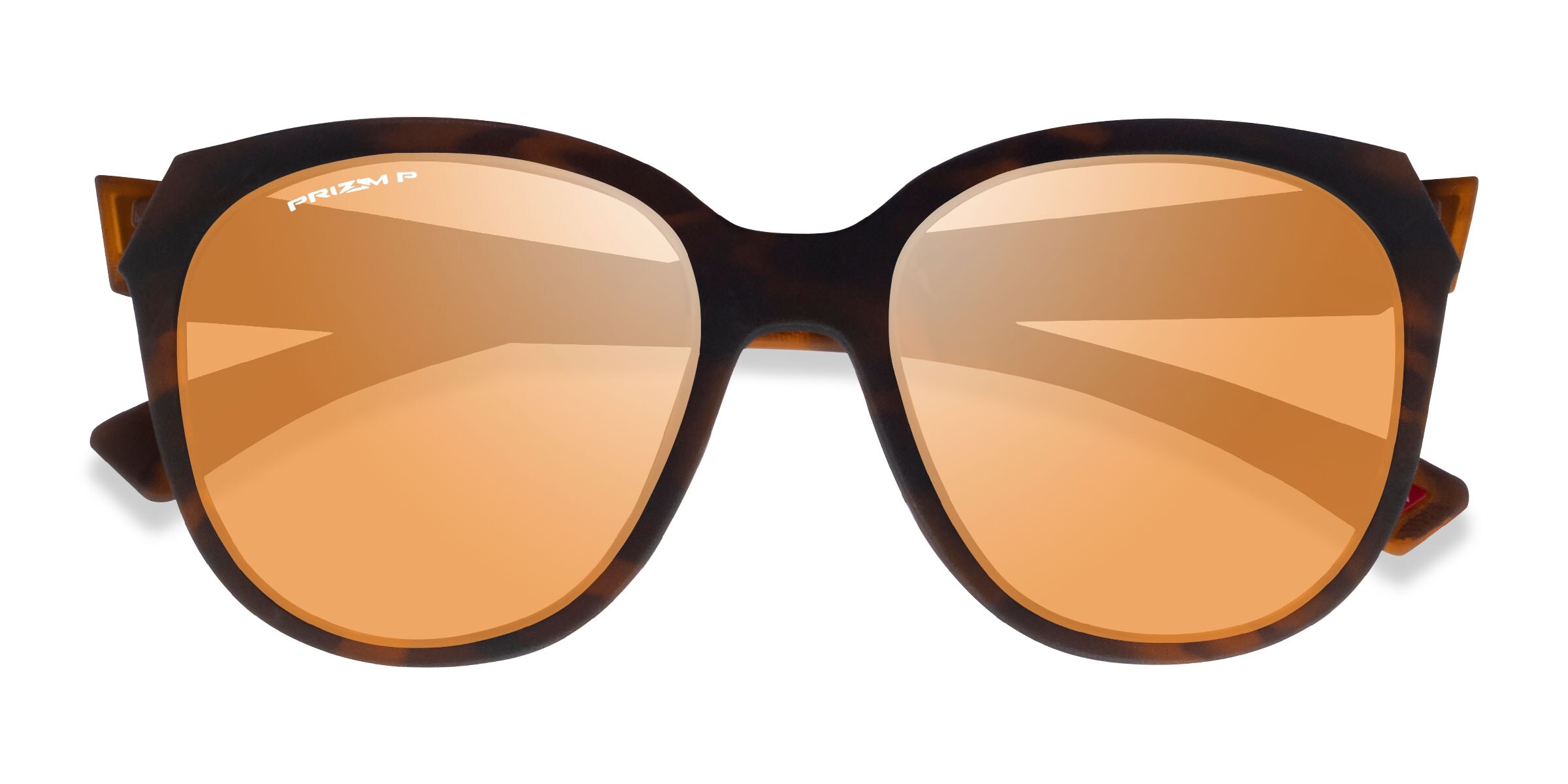 Oakley OO9433 - Round Matte Brown Tortoise Frame Sunglasses For Women