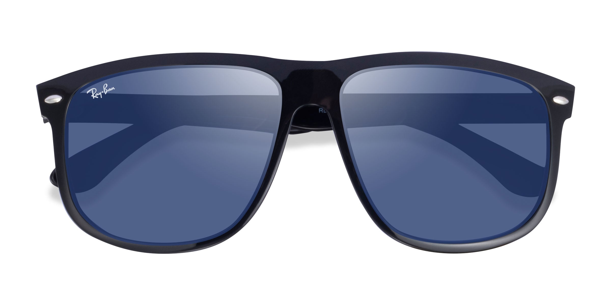 Ray-Ban RB4147 - Aviator Satin Black Frame Sunglasses For Men