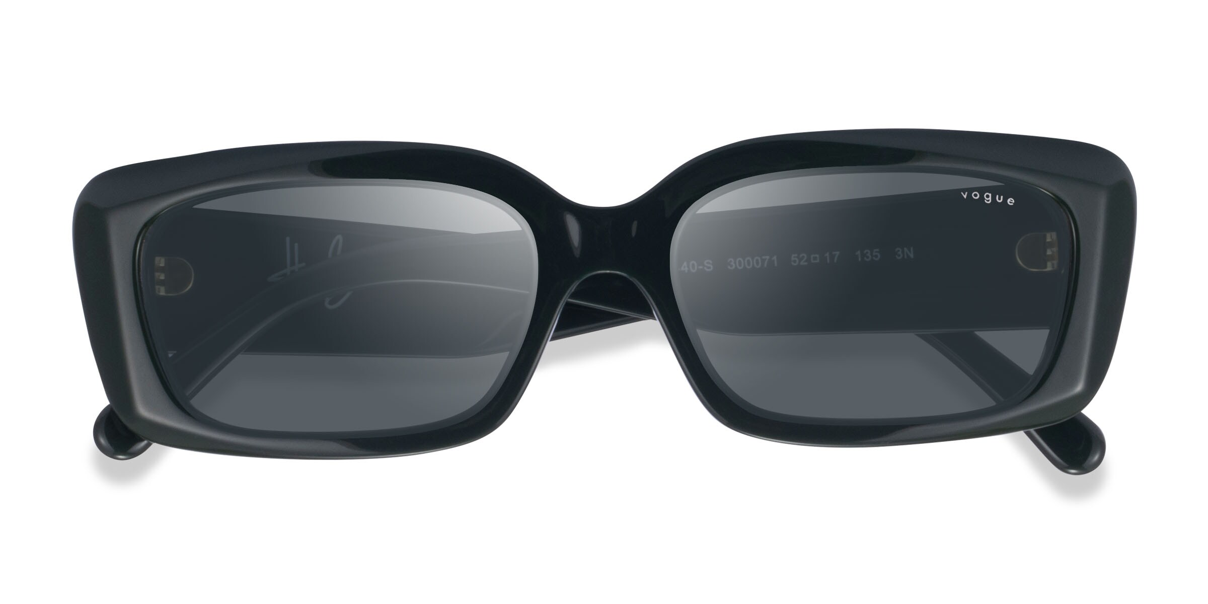 Vogue Eyewear VO5440S - Rectangle Dark Green Frame Prescription Sunglasses