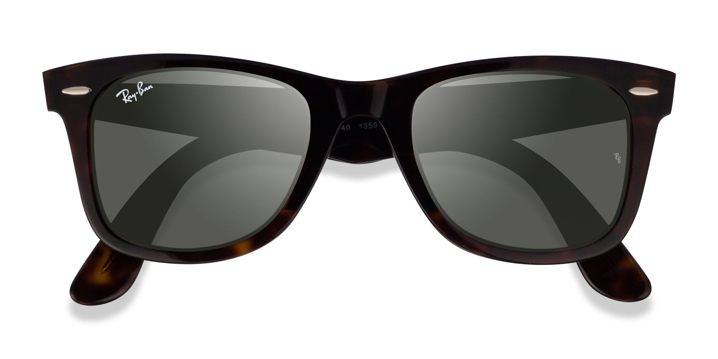 Ray-Ban RB2140 Wayfarer - Wayfarer Shiny Tortoise Frame Prescription Sunglasses