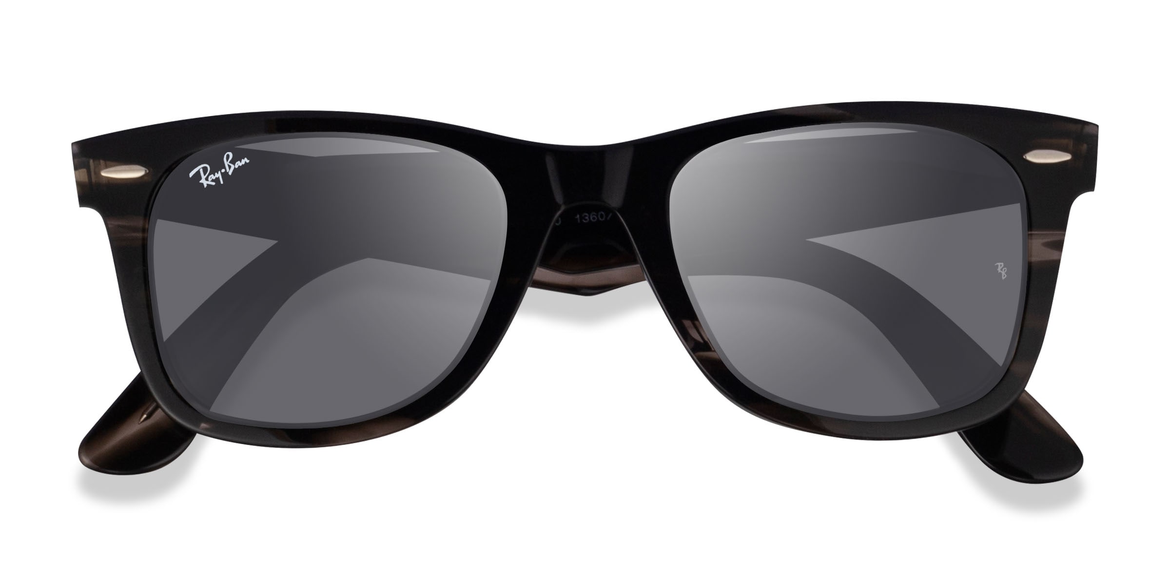 Ray-Ban RB2140 Wayfarer - Wayfarer Striped Gray Frame Prescription Sunglasses