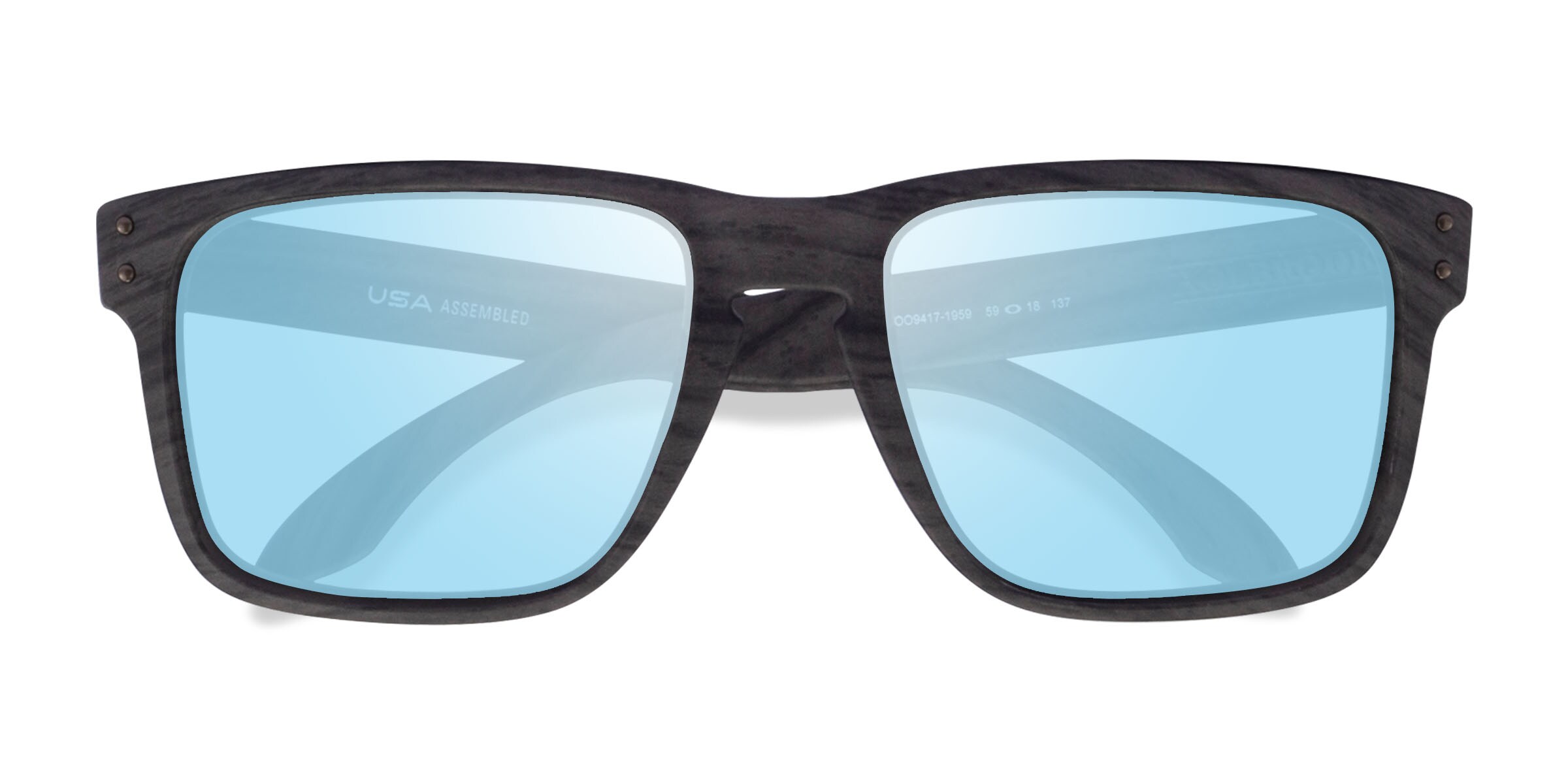 Oakley Holbrook Xl - Square Woodgrain Frame Prescription Sunglasses