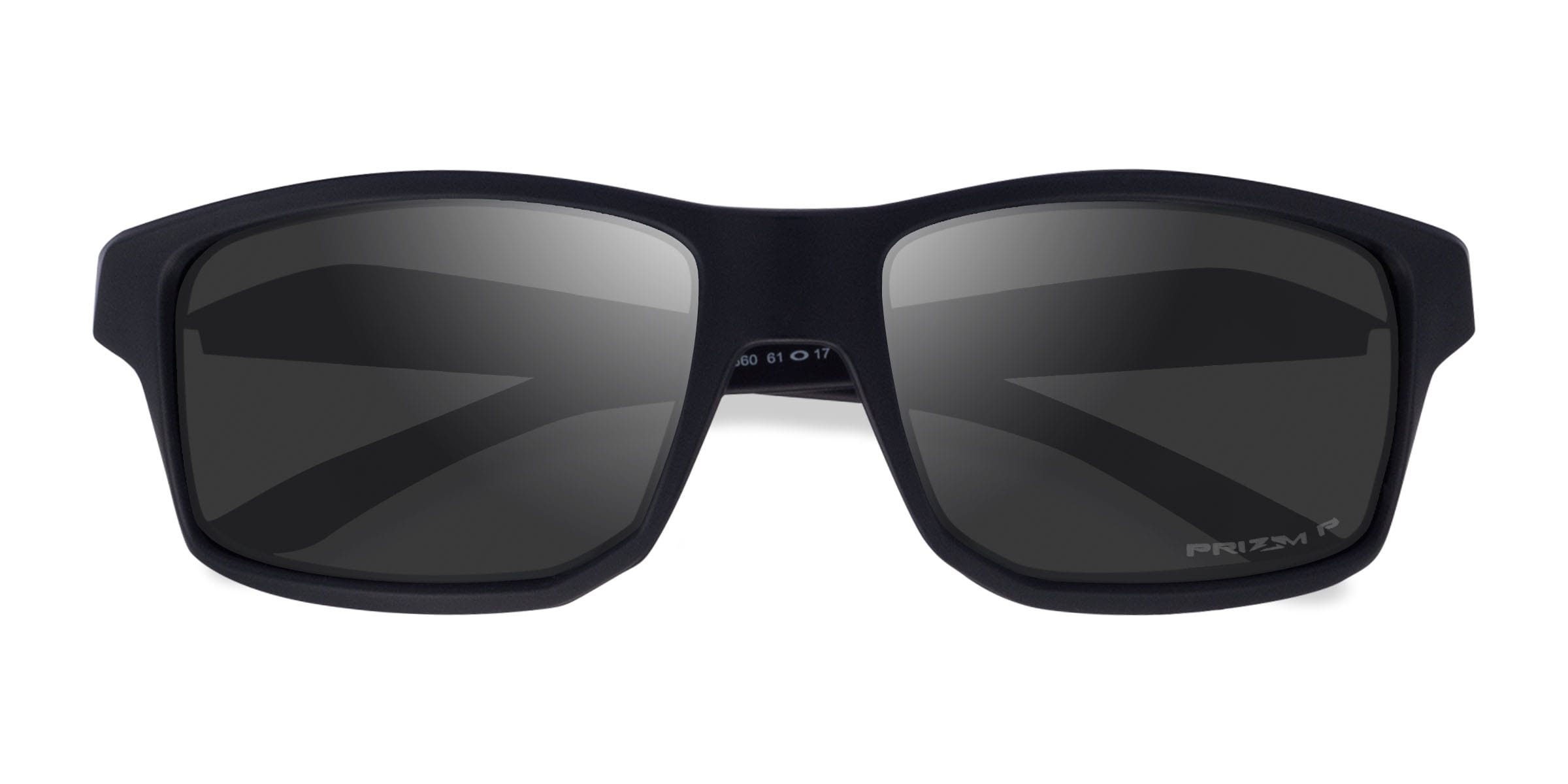 Oakley Gibston - Rectangle Matte Gray Smoke Frame Prescription Sunglasses