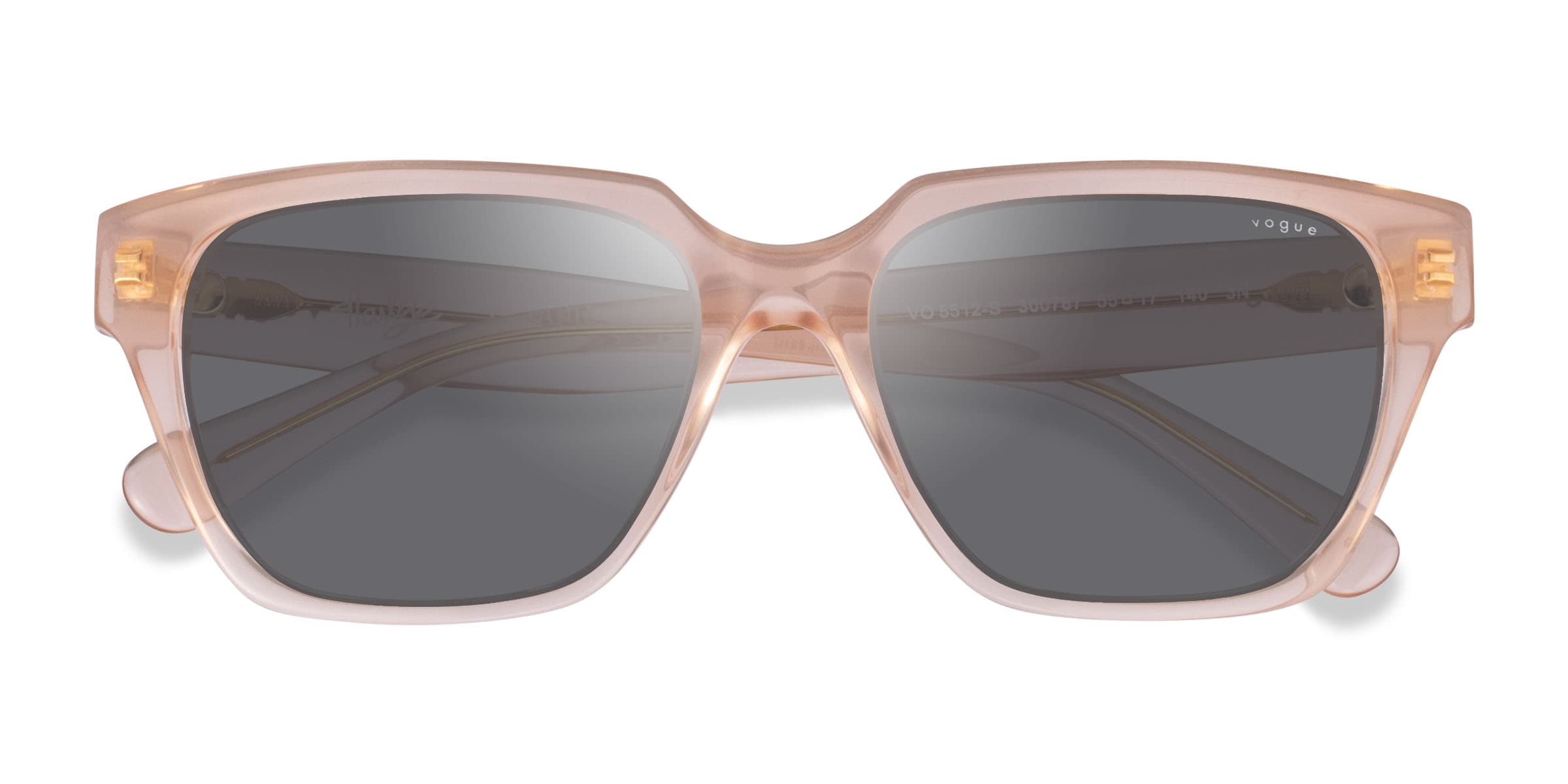 Vogue Eyewear VO5512S - Square Light Peach Frame Sunglasses For Women