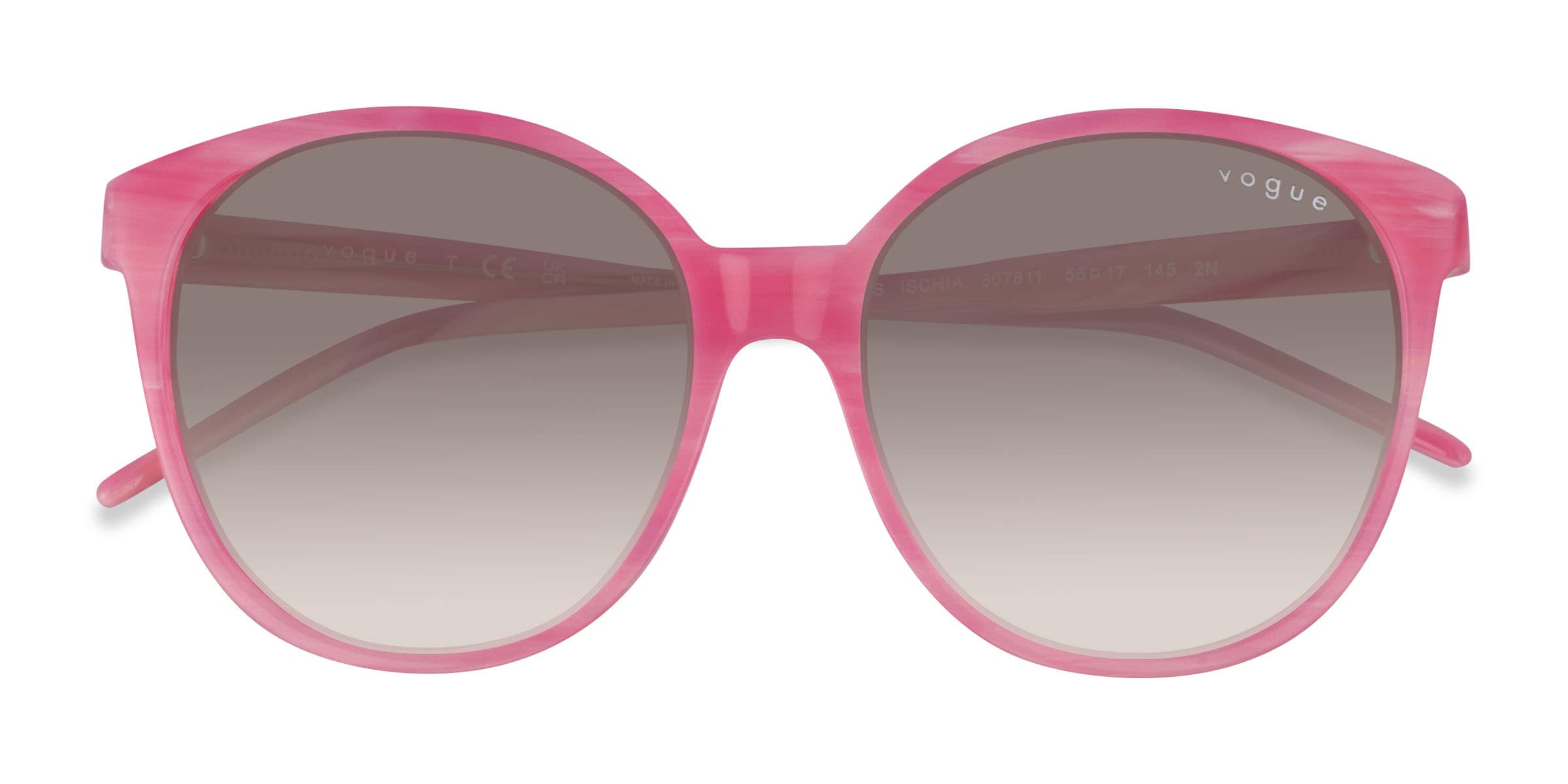 Vogue Eyewear VO5509S - Round Pink Frame Sunglasses For Women