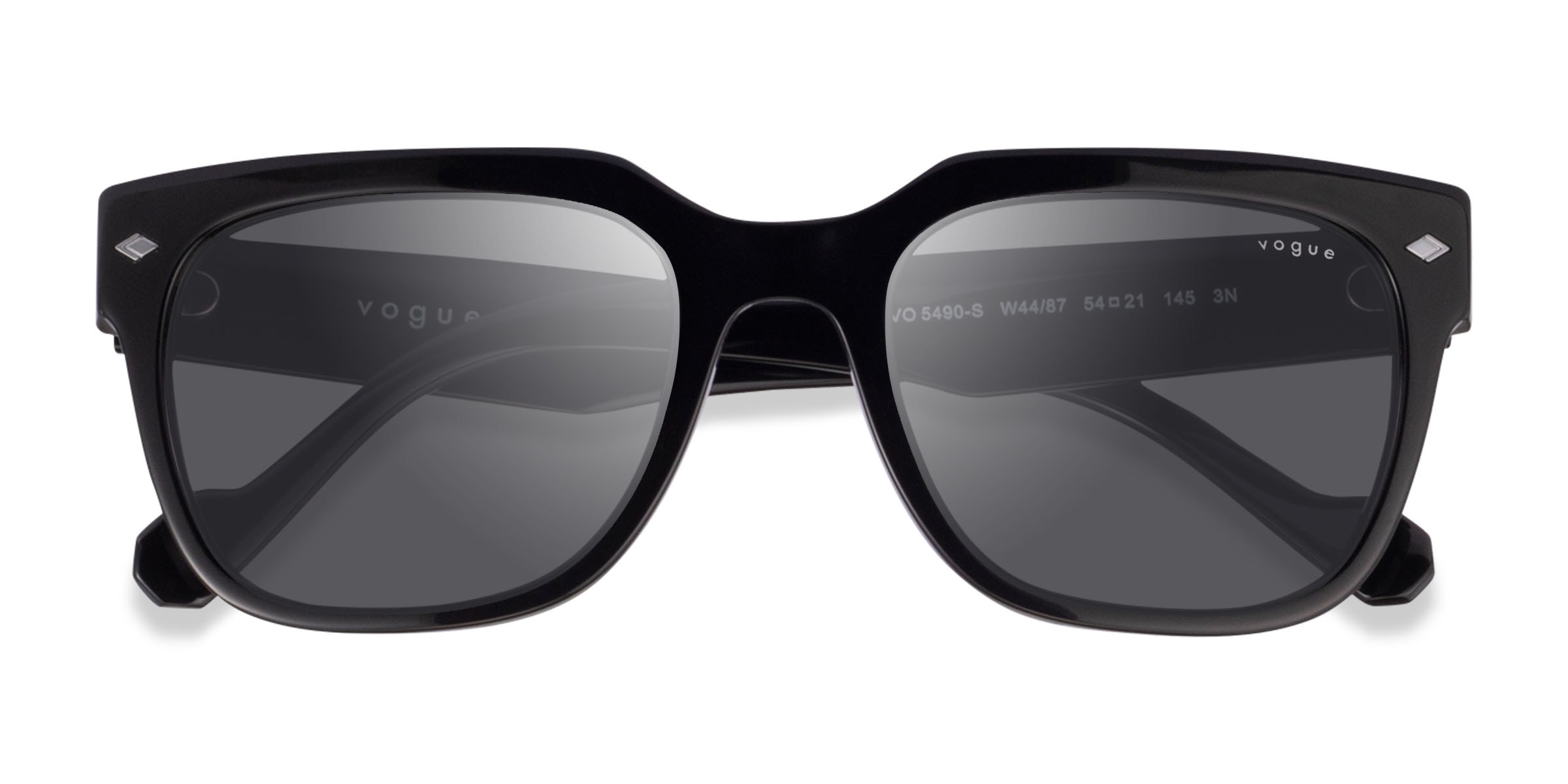 Vogue Eyewear VO5490S - Square Black Frame Prescription Sunglasses
