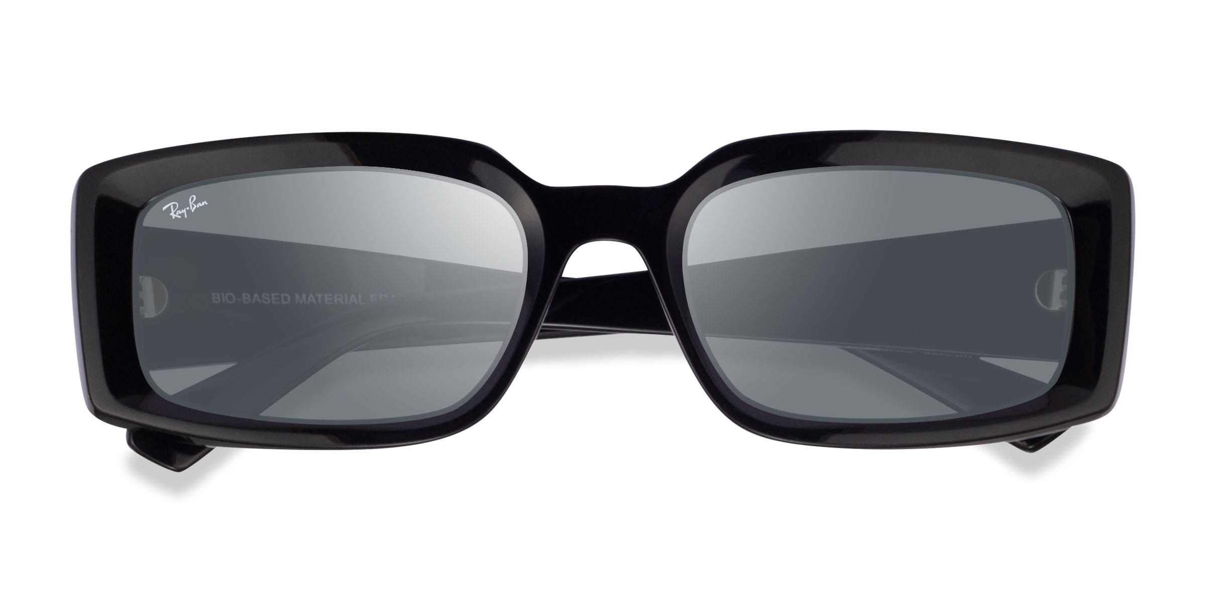 Ray-Ban RB4395 Kiliane - Rectangle Black Frame Prescription Sunglasses