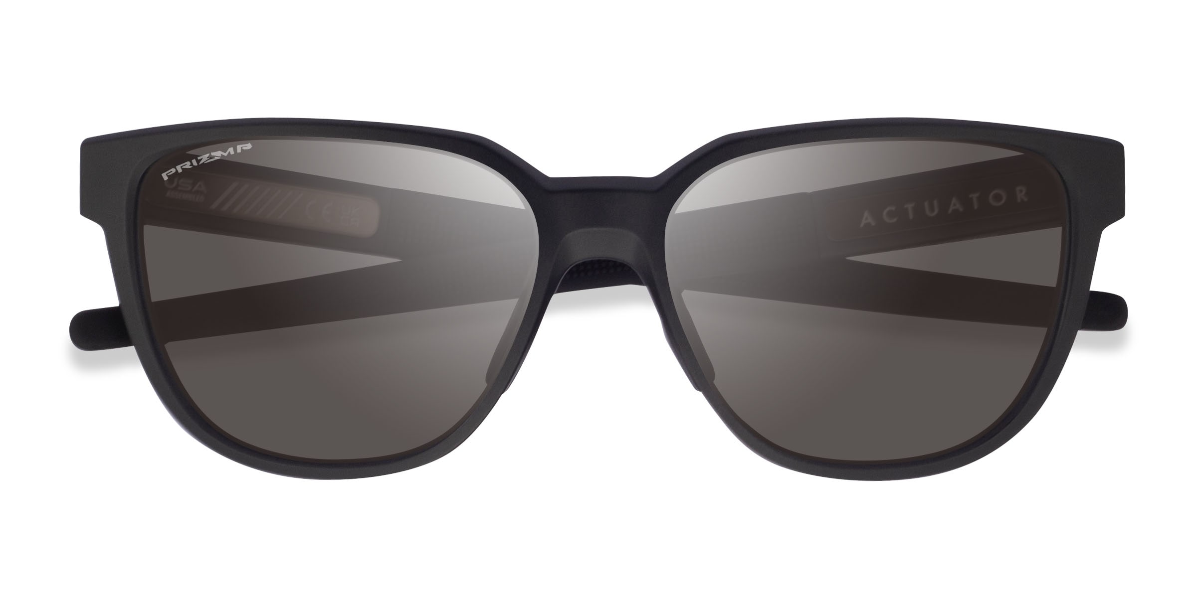 Oakley Actuator - Square Matte Black Frame Sunglasses For Men