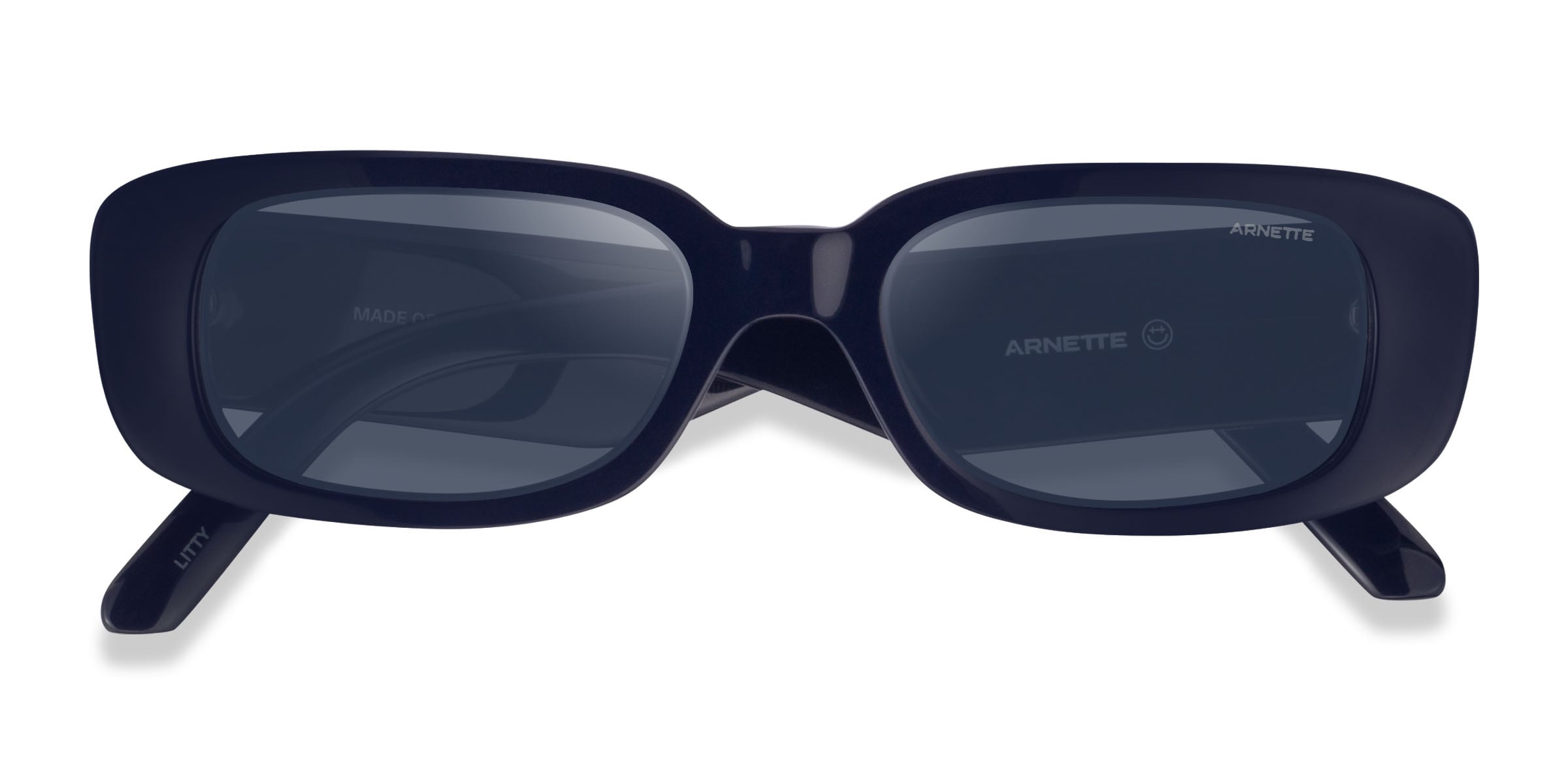 ARNETTE Litty - Rectangle Blue Frame Sunglasses For Men