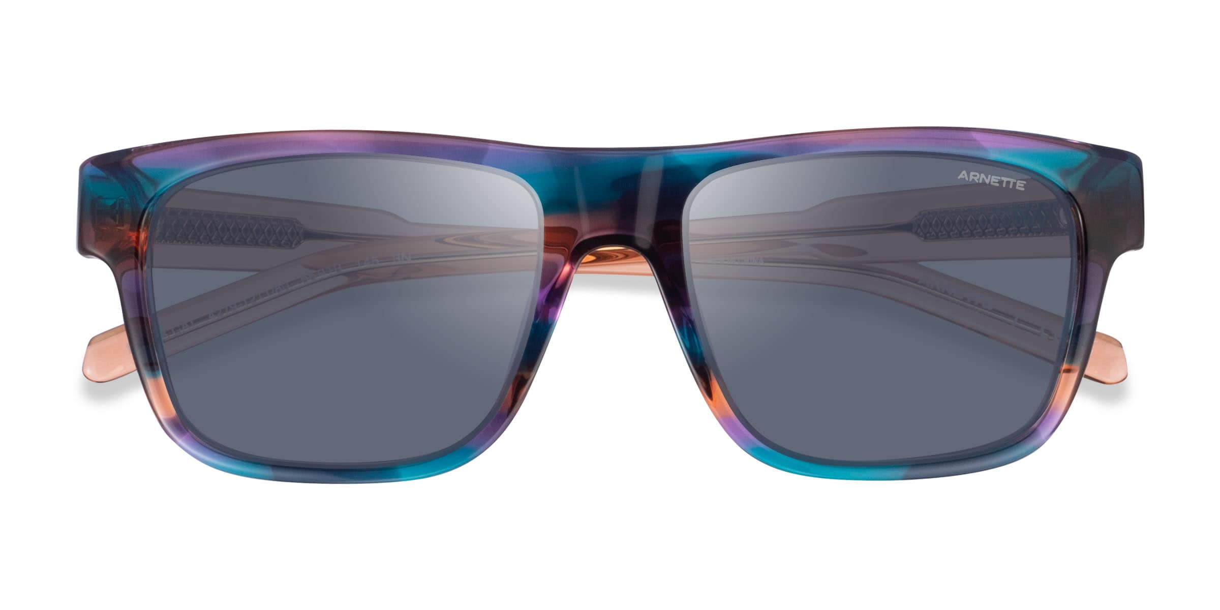 ARNETTE Black Cat - Square Blue Frame Prescription Sunglasses