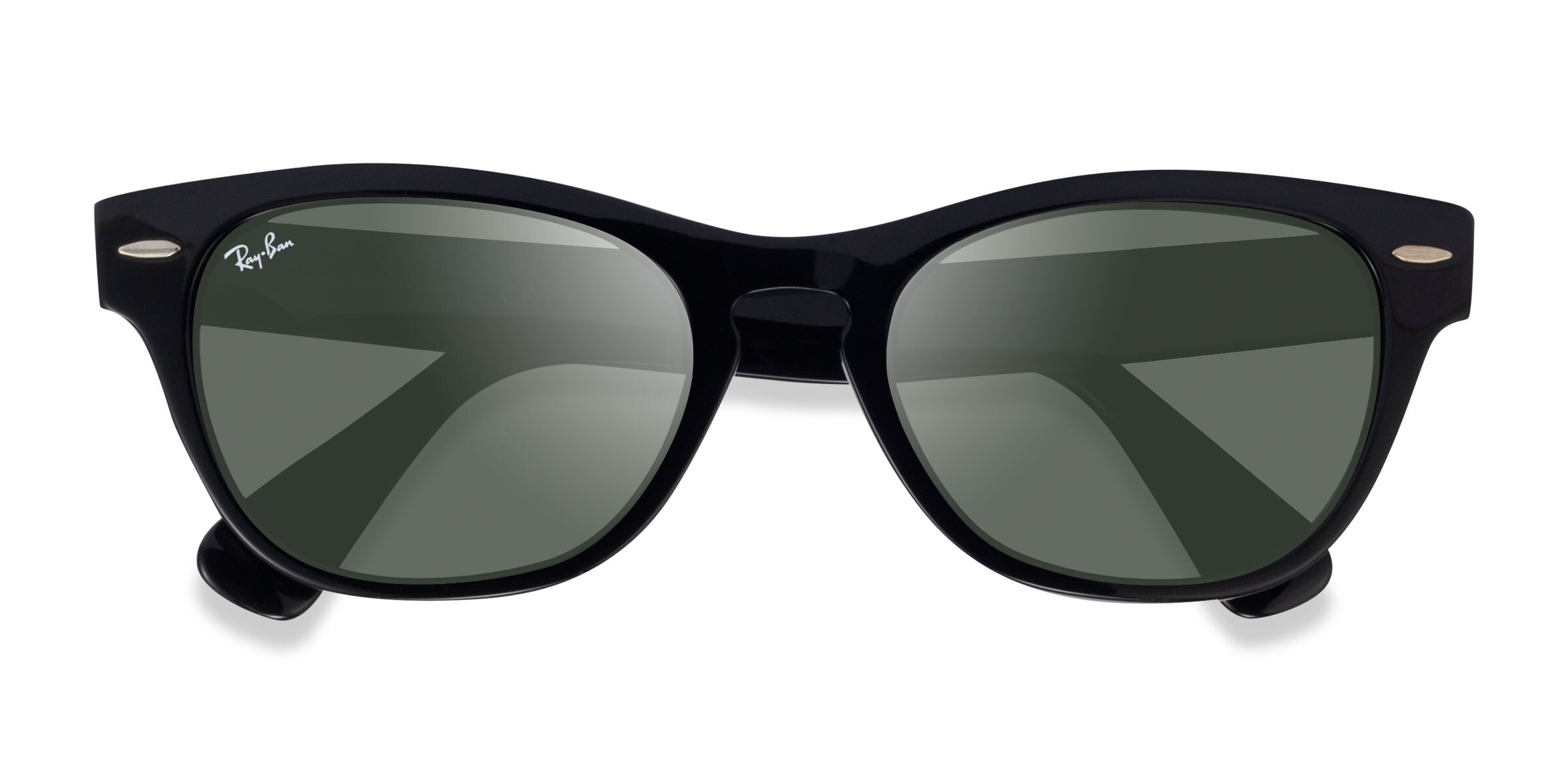 Ray-Ban RB2201 Laramie - Cat Eye Black Frame Sunglasses For Women