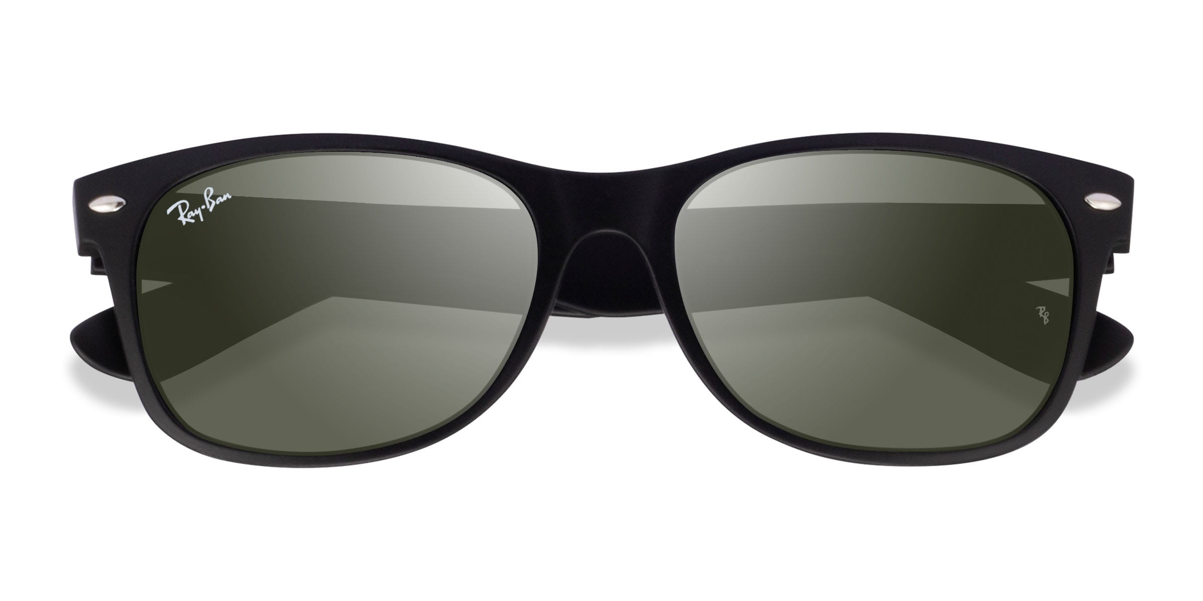 Ray-Ban RB2132 Wayfarer - Wayfarer Rubber Black Frame Prescription Sunglasses