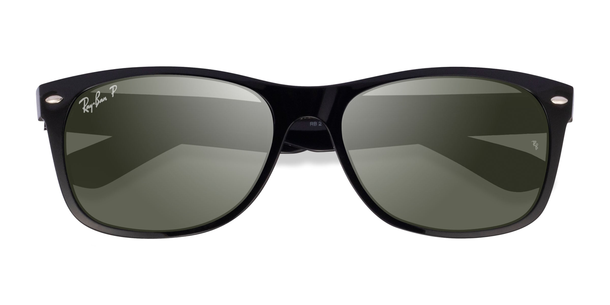 Ray-Ban RB2132 Wayfarer - Wayfarer Shiny Black Frame Prescription Sunglasses