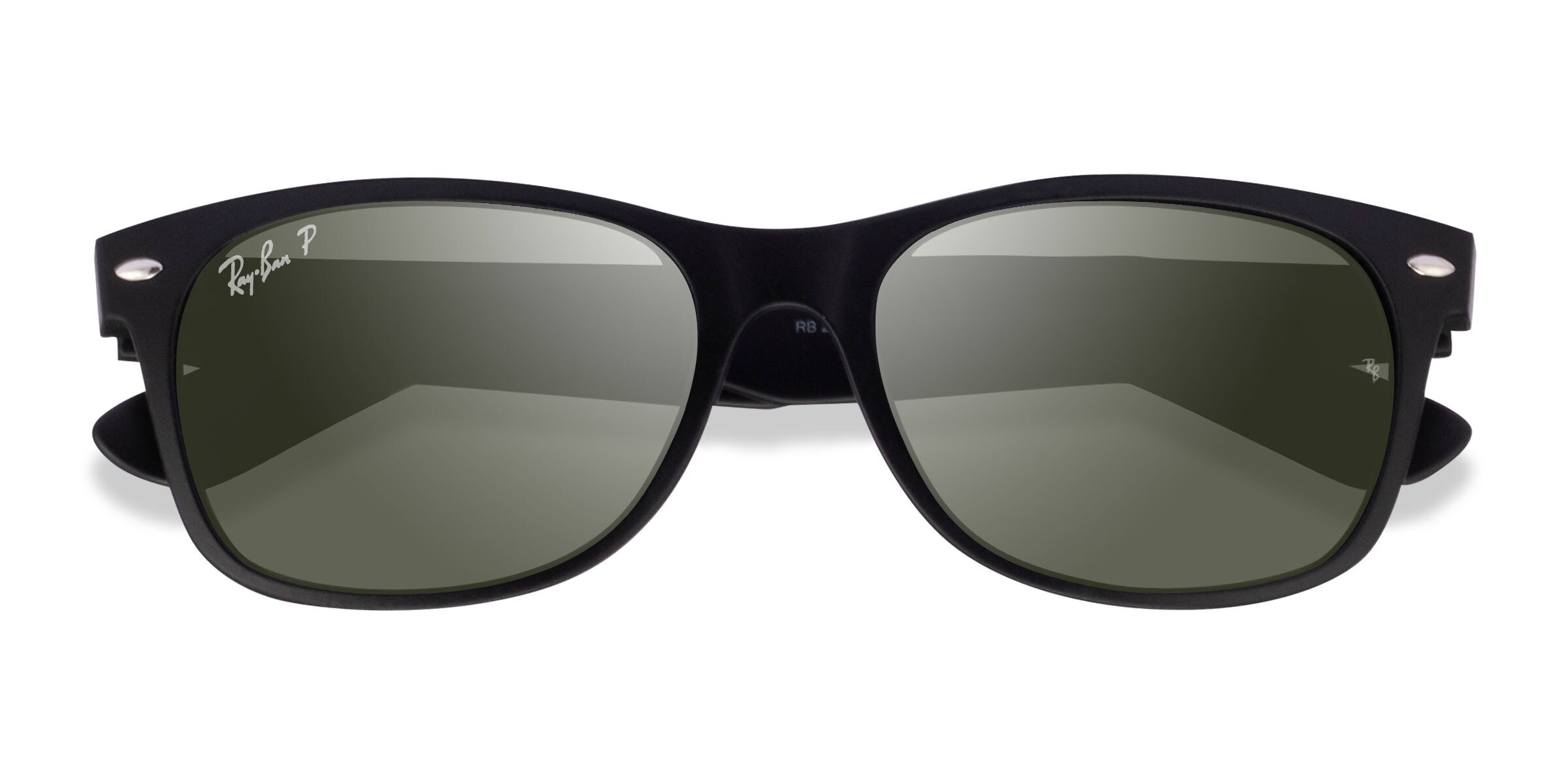 Ray-Ban RB2132 Wayfarer - Wayfarer Rubber Matte Black Frame Prescription Sunglasses
