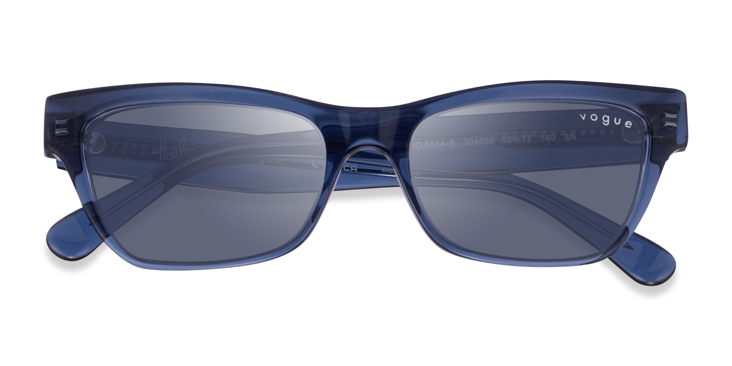 Vogue Eyewear VO5514S - Cat Eye Clear Blue Frame Sunglasses For Women