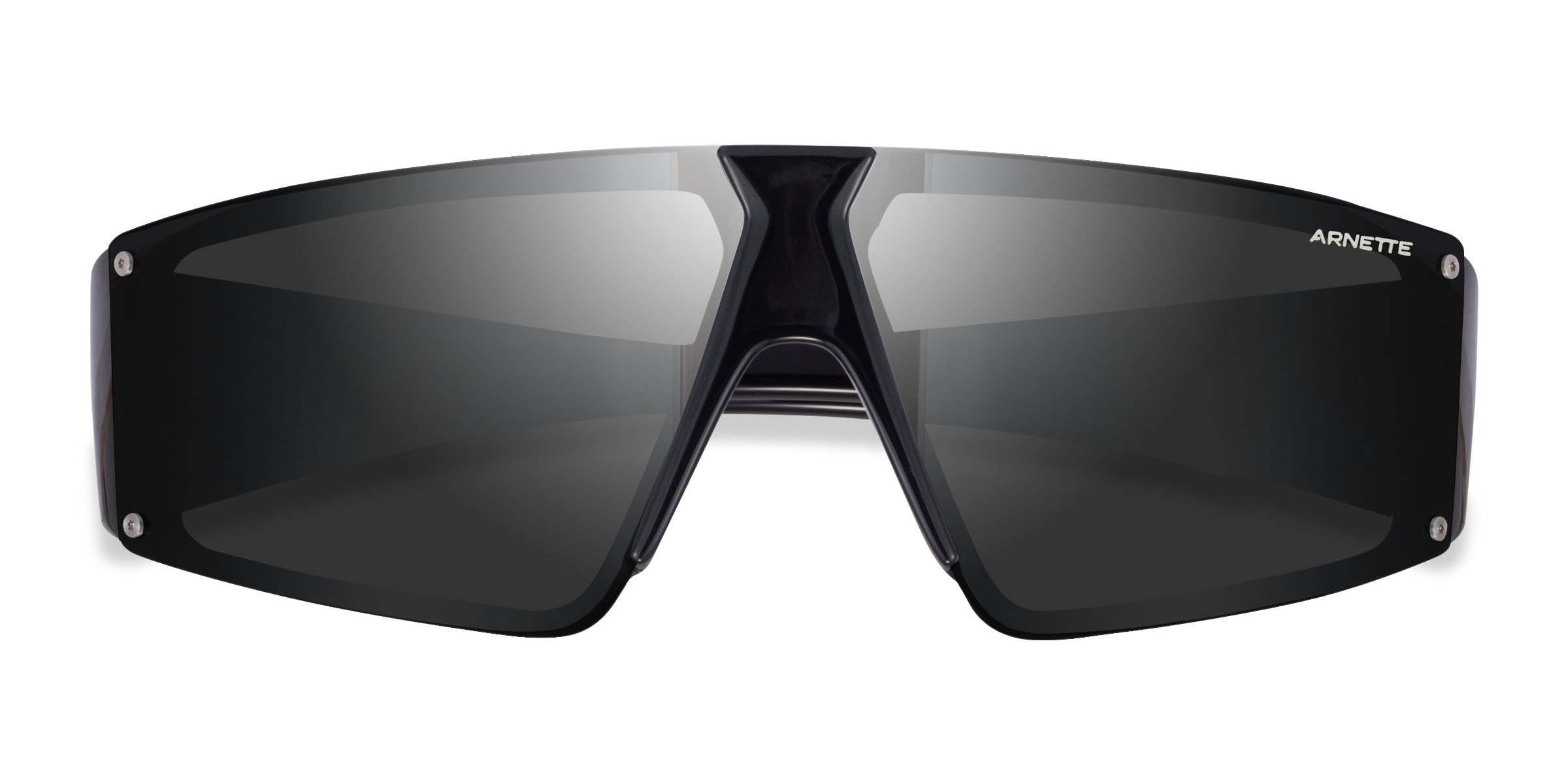 ARNETTE Saturnya - Rectangle Black Frame Sunglasses For Men