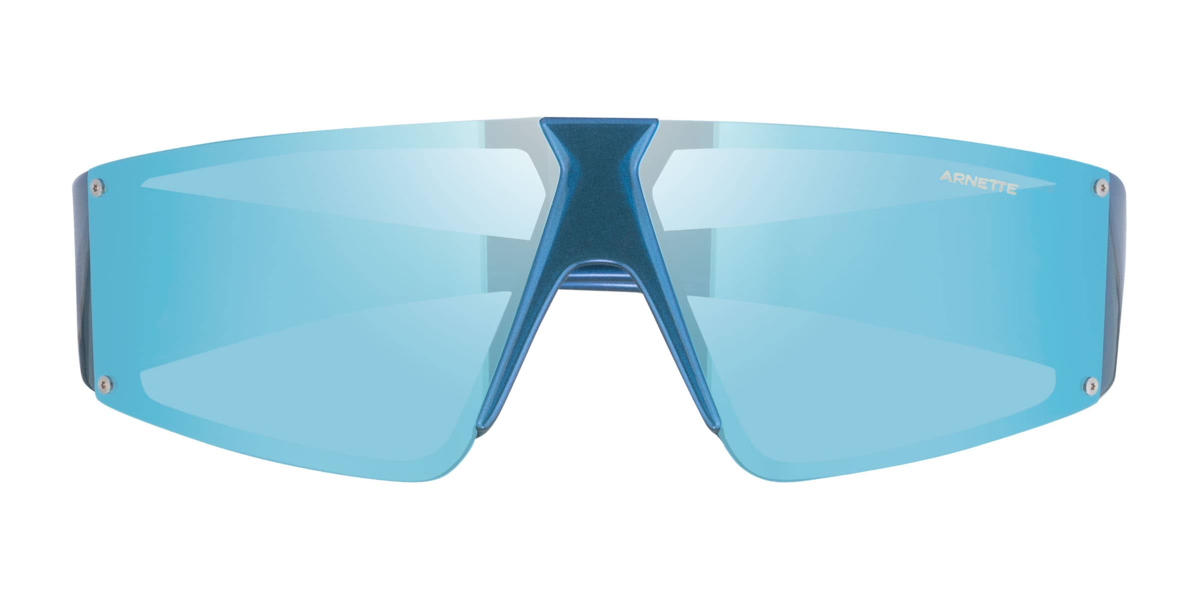 ARNETTE Saturnya - Rectangle Shiny Blue Frame Prescription Sunglasses