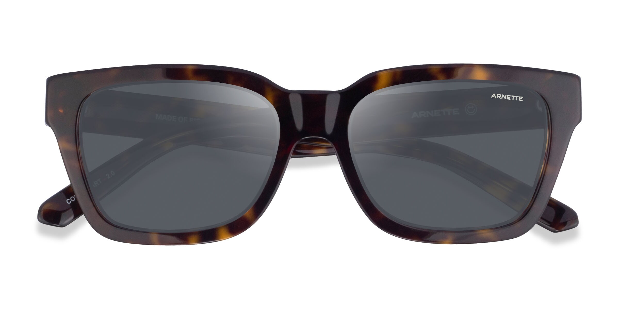 ARNETTE Cold Heart 2.0 - Square Dark Tortoise Frame Prescription Sunglasses