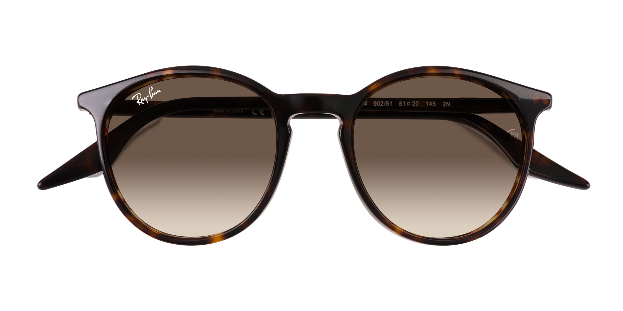 Ray-Ban RB2204 - Round Tortoise Frame Prescription Sunglasses