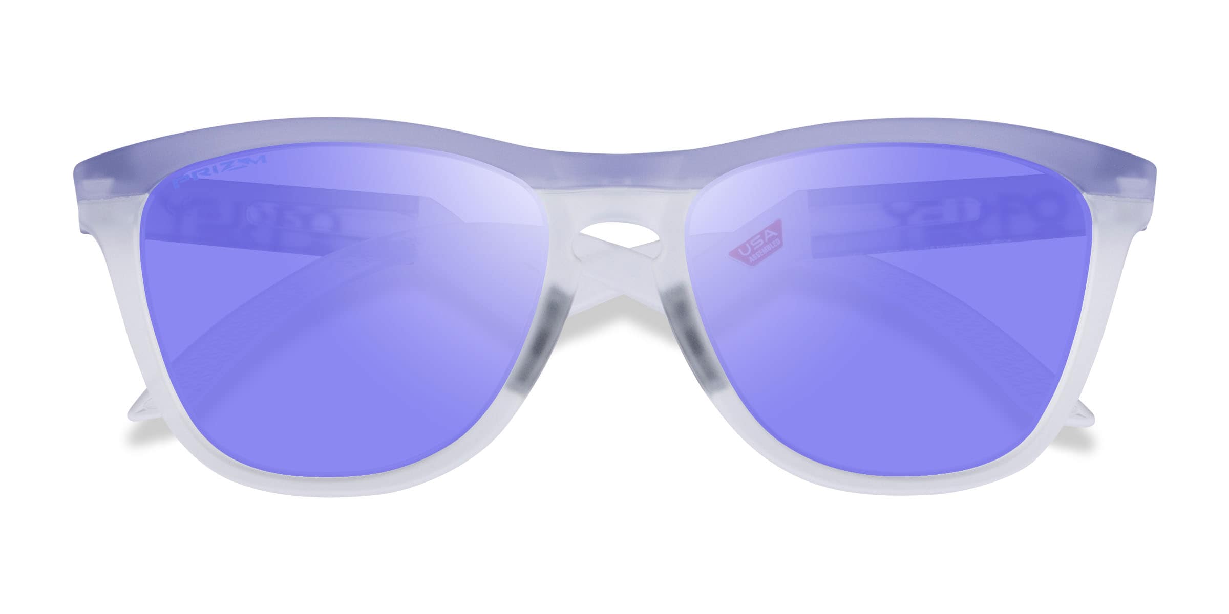 Oakley OO9289 Frogskins Tm - Square Matte Purple Clear Frame Prescription Sunglasses
