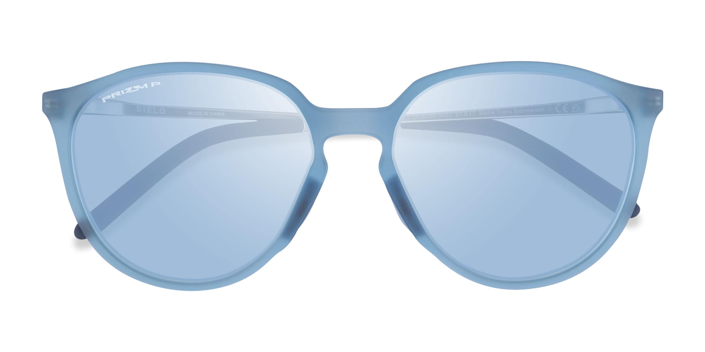 Oakley Sielo - Round Matte Blue Frame Prescription Sunglasses