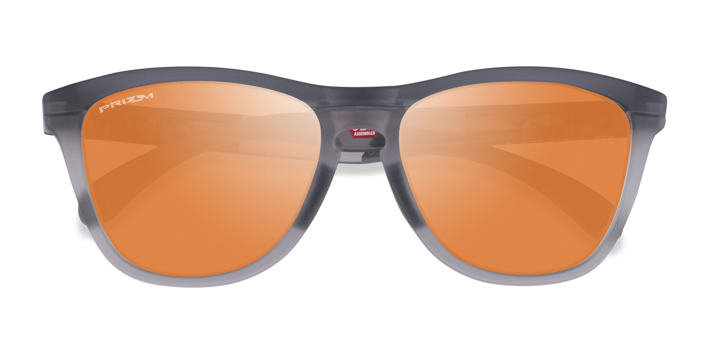 Oakley OO9284 Frogskins Tm - Square Matte Gray Smoke Frame Prescription Sunglasses