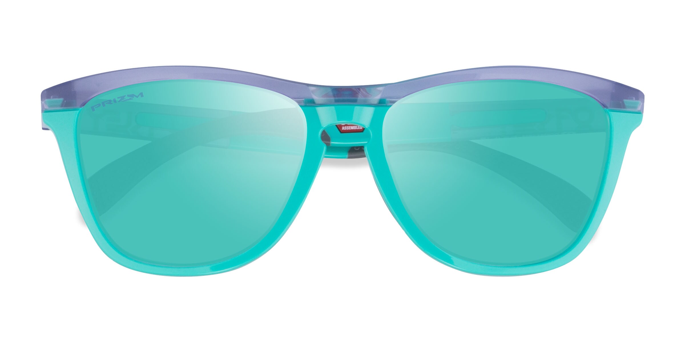 Oakley OO9284 Frogskins Tm - Square Clear Purple Green Frame Prescription Sunglasses