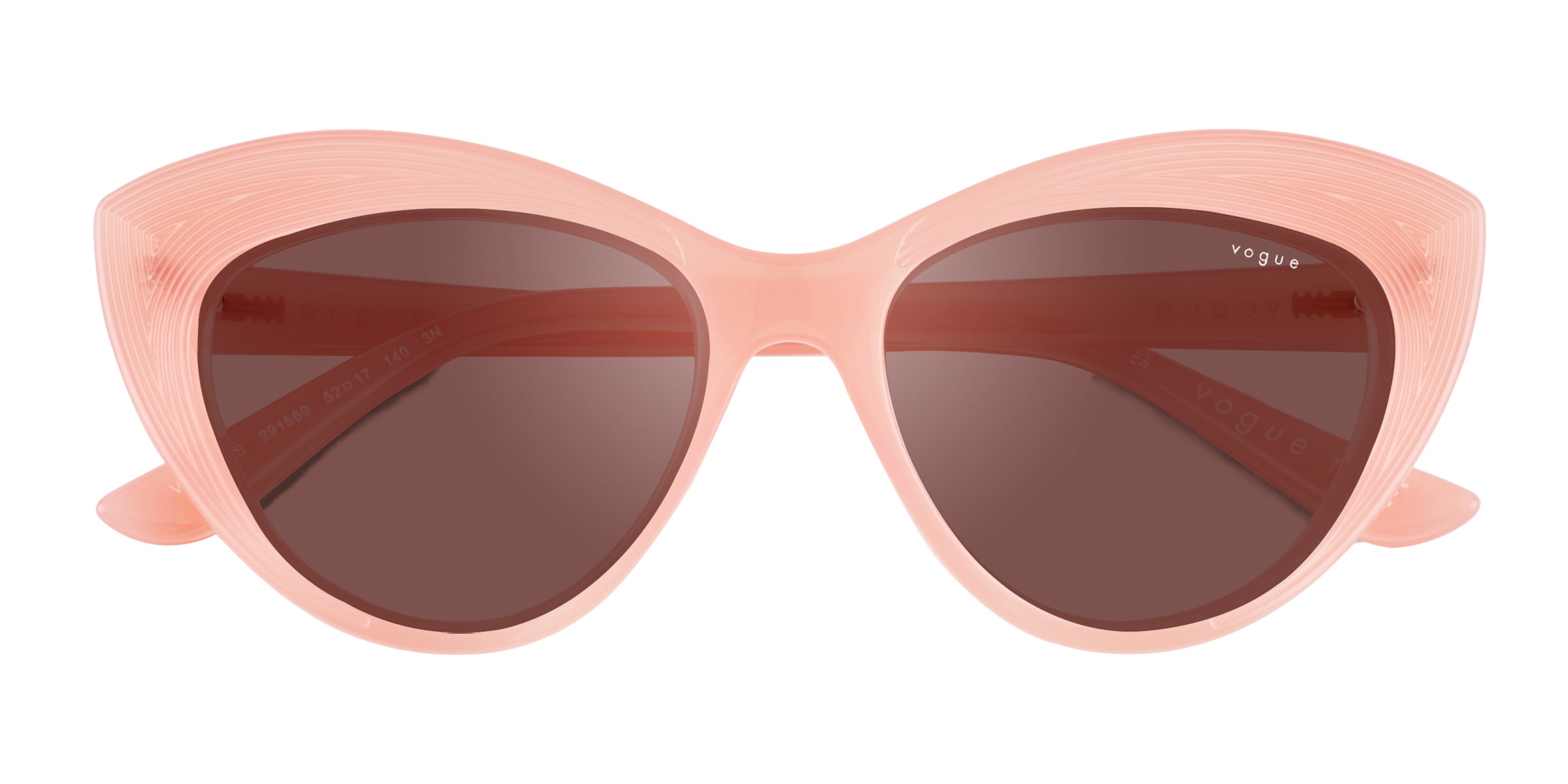 Vogue Eyewear VO5377S - Cat Eye Pink Frame Sunglasses For Women