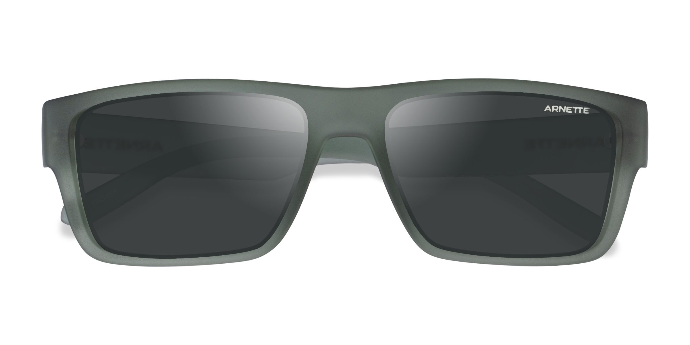 ARNETTE Phoxer - Rectangle Matte Green Frame Prescription Sunglasses