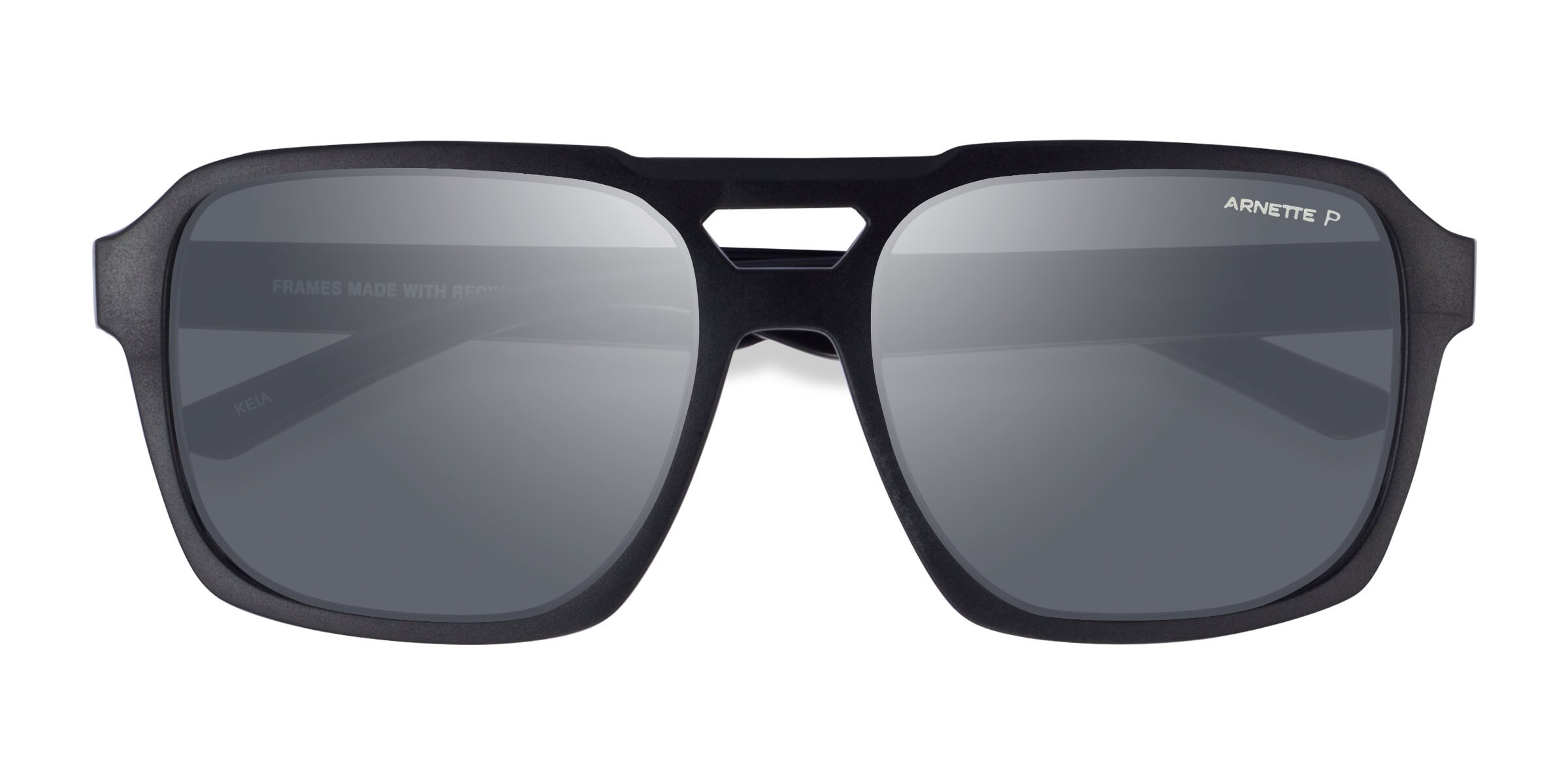ARNETTE Keia - Aviator Matte Black Frame Sunglasses For Men