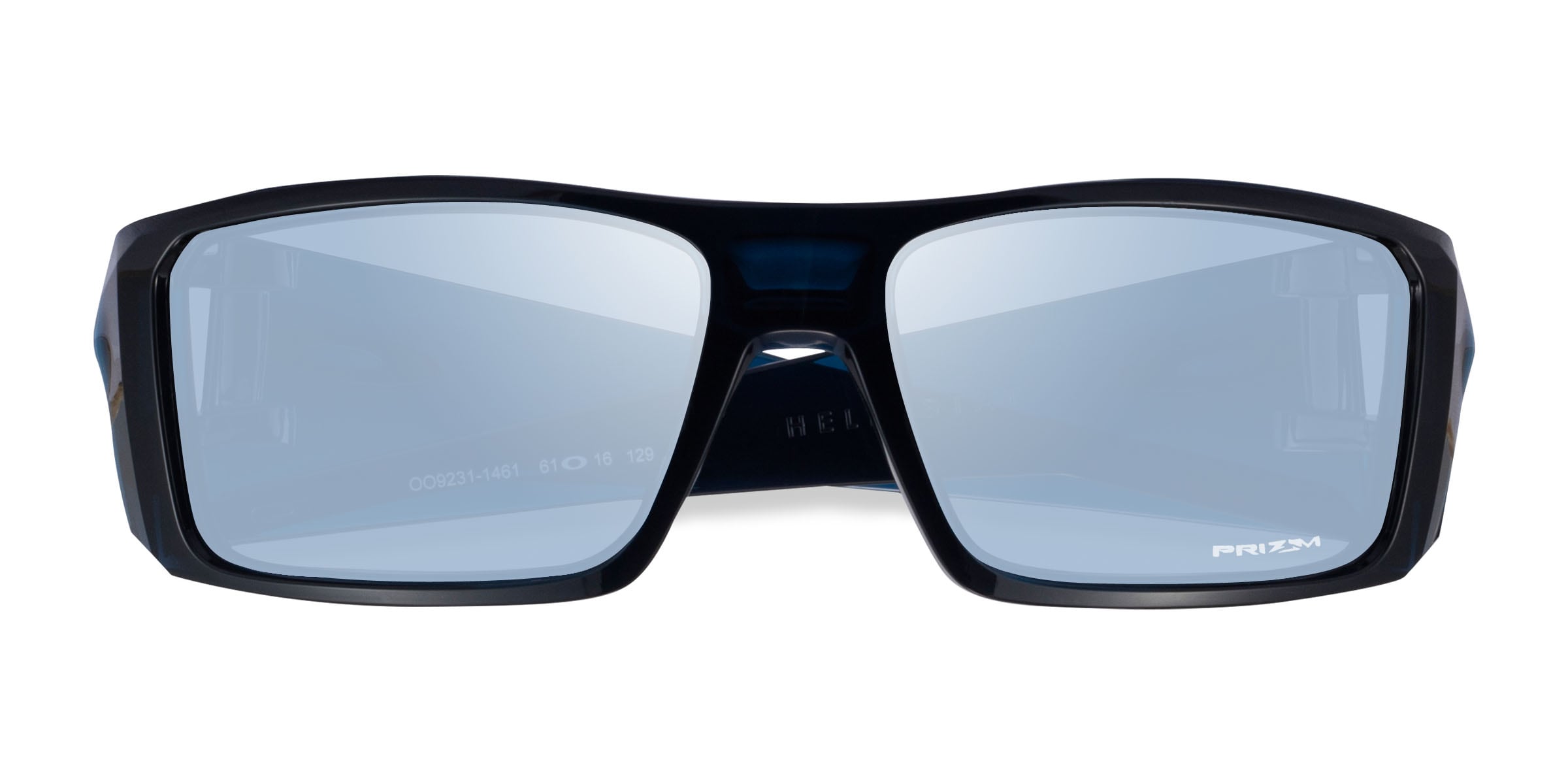 Oakley Heliostat - Rectangle Clear Blue Frame Sunglasses For Men