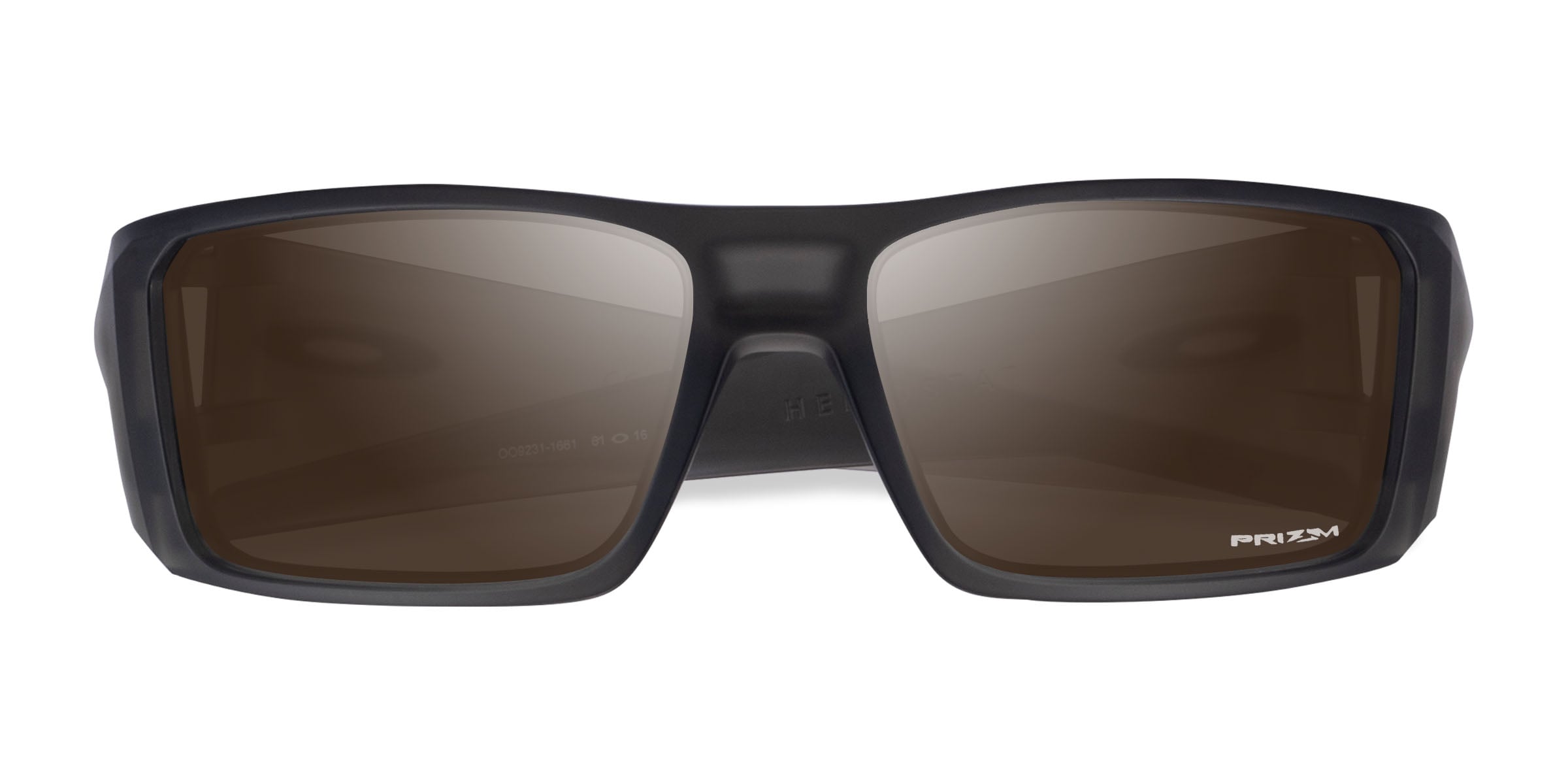 Oakley Heliostat - Rectangle Clear Gray Frame Sunglasses For Men