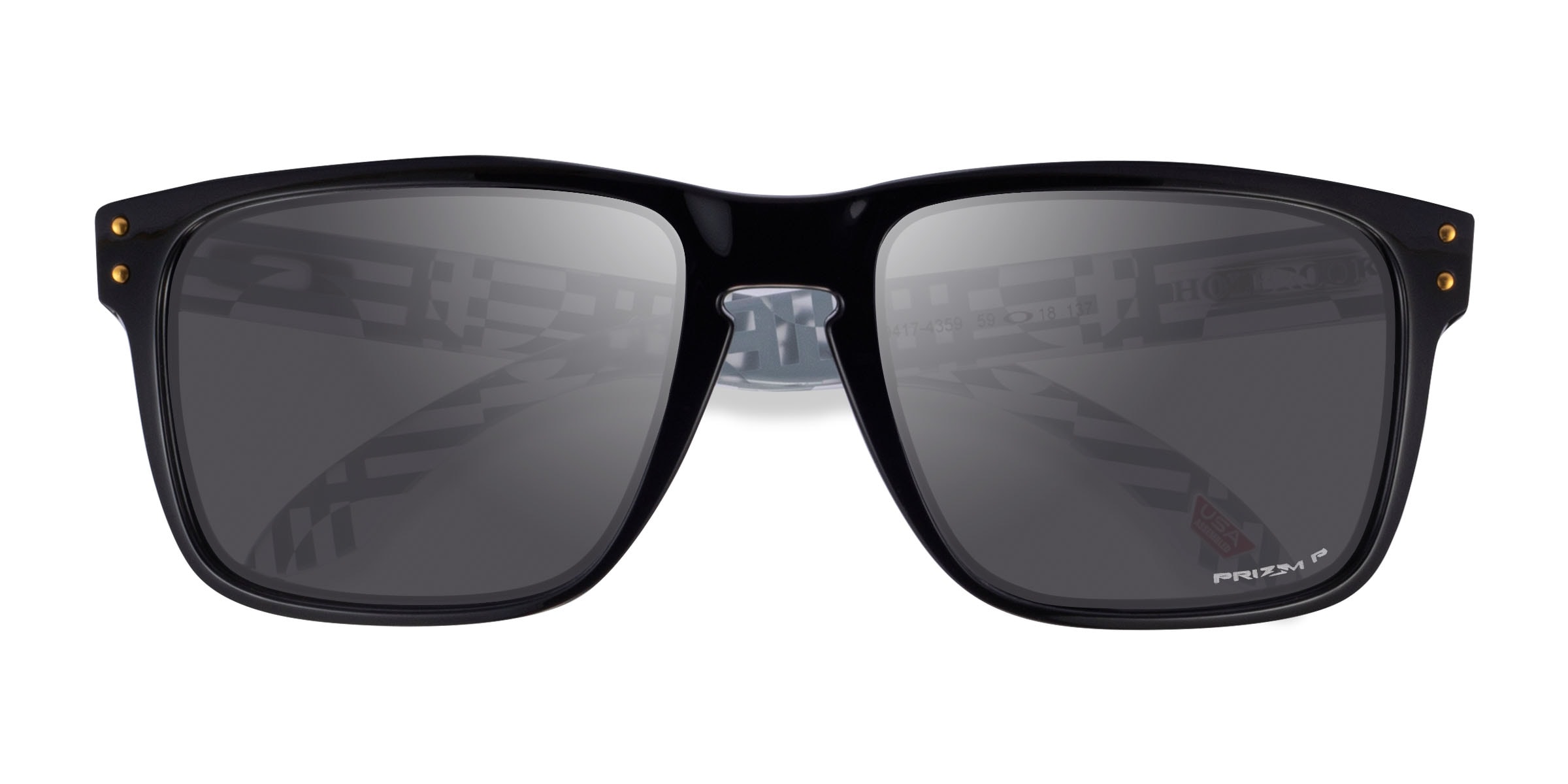 Oakley Holbrook Xl - Square Shiny Black Frame Sunglasses For Men