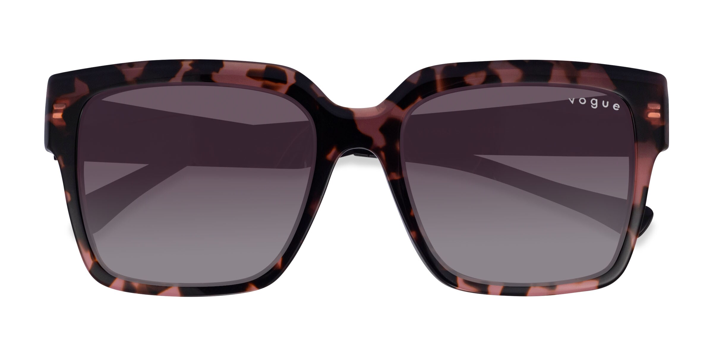 Vogue Eyewear VO5553S - Square Red Tortoise Frame Sunglasses For Women