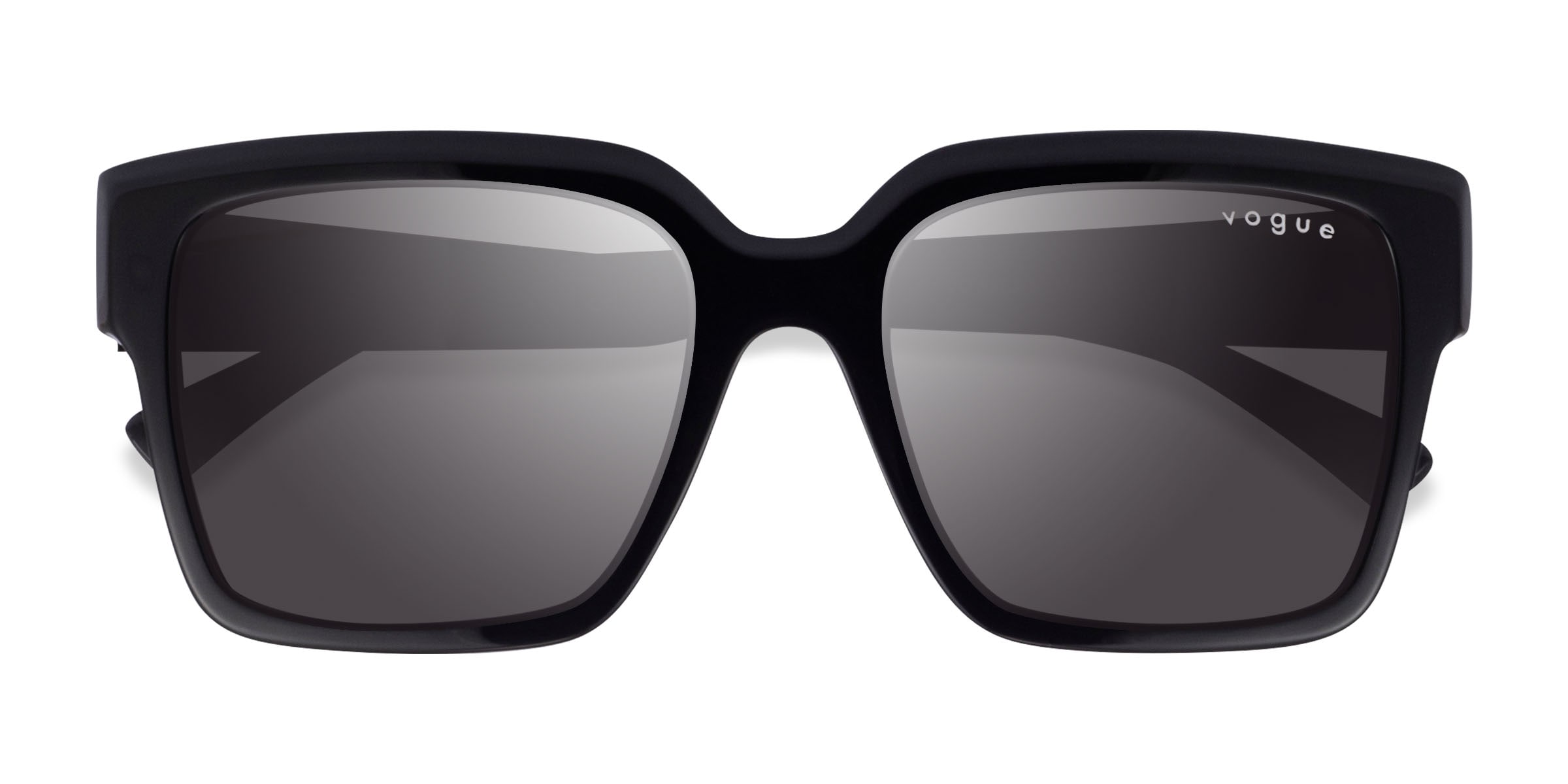 Vogue Eyewear VO5553S - Square Shiny Black Frame Prescription Sunglasses
